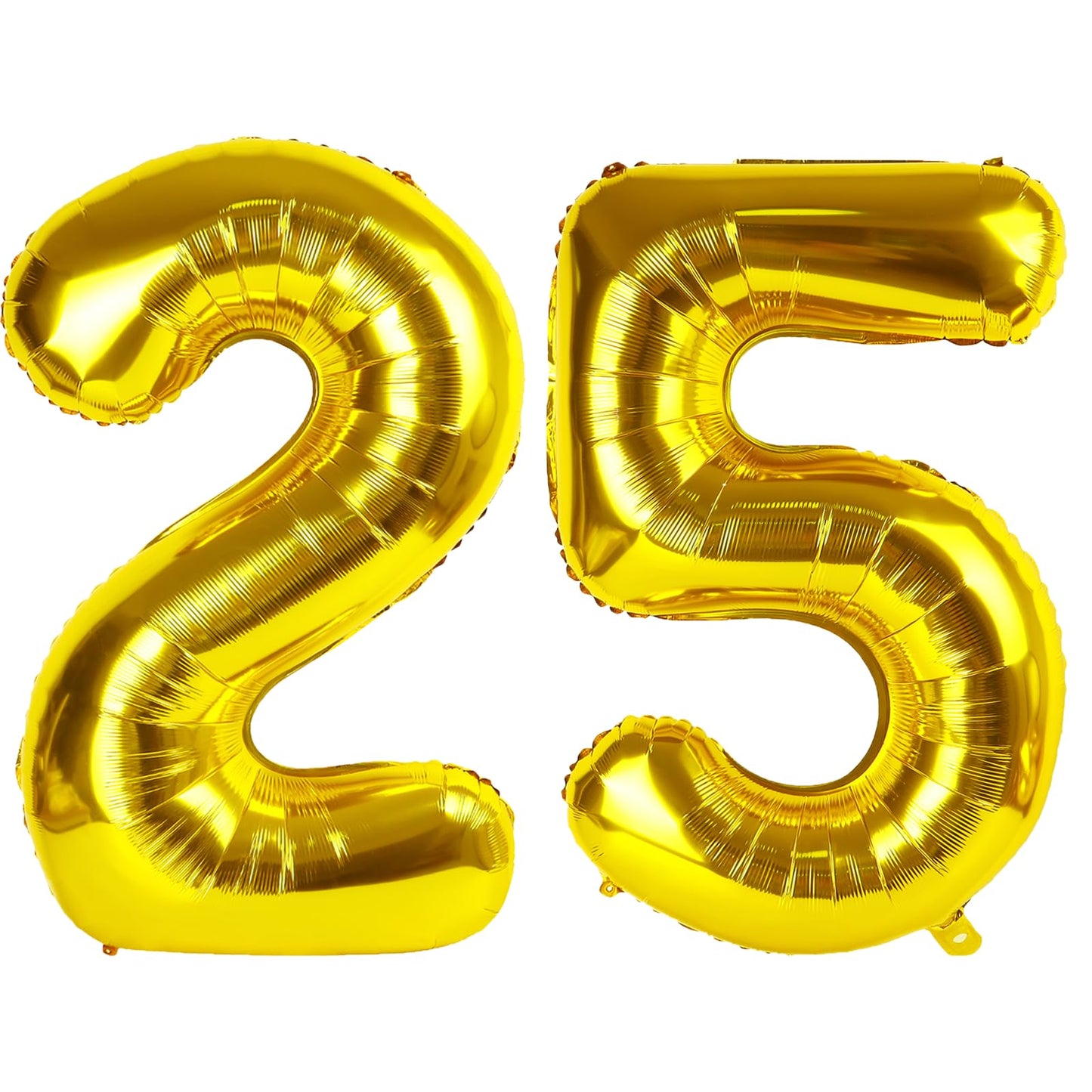 Kelfuoya 40-Inch Gold Number 25 Balloon – Jumbo Mylar Foil Helium Balloon for 25th Birthday & Anniversary