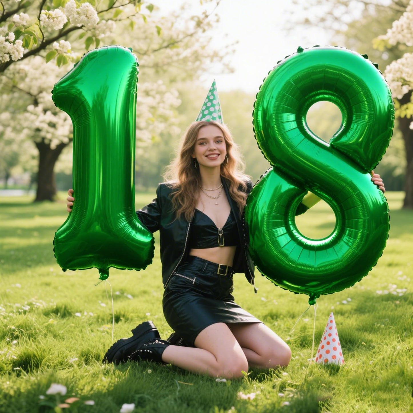 Kelfuoya 40 Inch Green Number 1 Foil Balloon – Jumbo 1st Birthday & Anniversary Decor