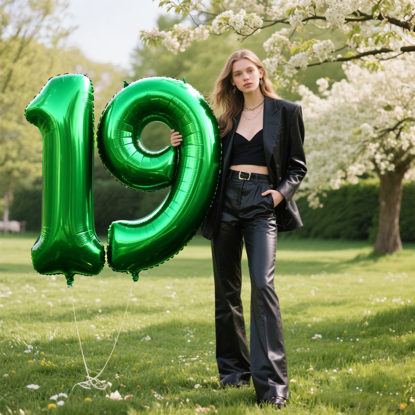 Kelfuoya 40 Inch Green Number 1 Foil Balloon – Jumbo 1st Birthday & Anniversary Decor