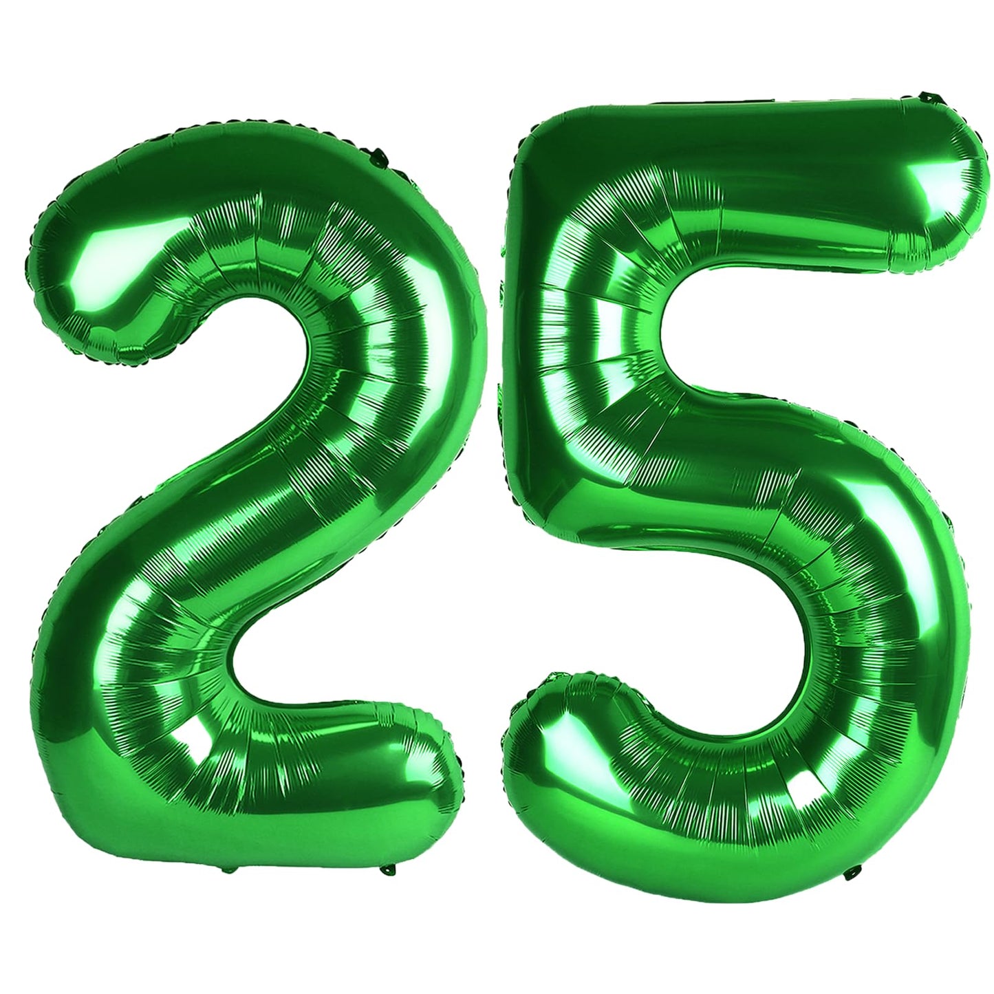 Kelfuoya 40-Inch Green Number 25 Balloon – Jumbo Mylar Foil Helium Balloon for Birthdays & Anniversaries
