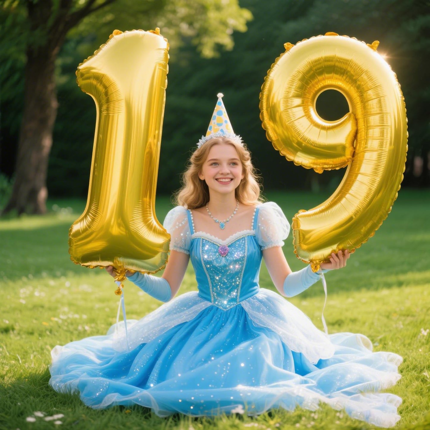 Kelfuoya 40-Inch Gold Number 9 Balloon | Jumbo Mylar Foil Helium Balloon for Birthday Parties & Anniversary Celebrations