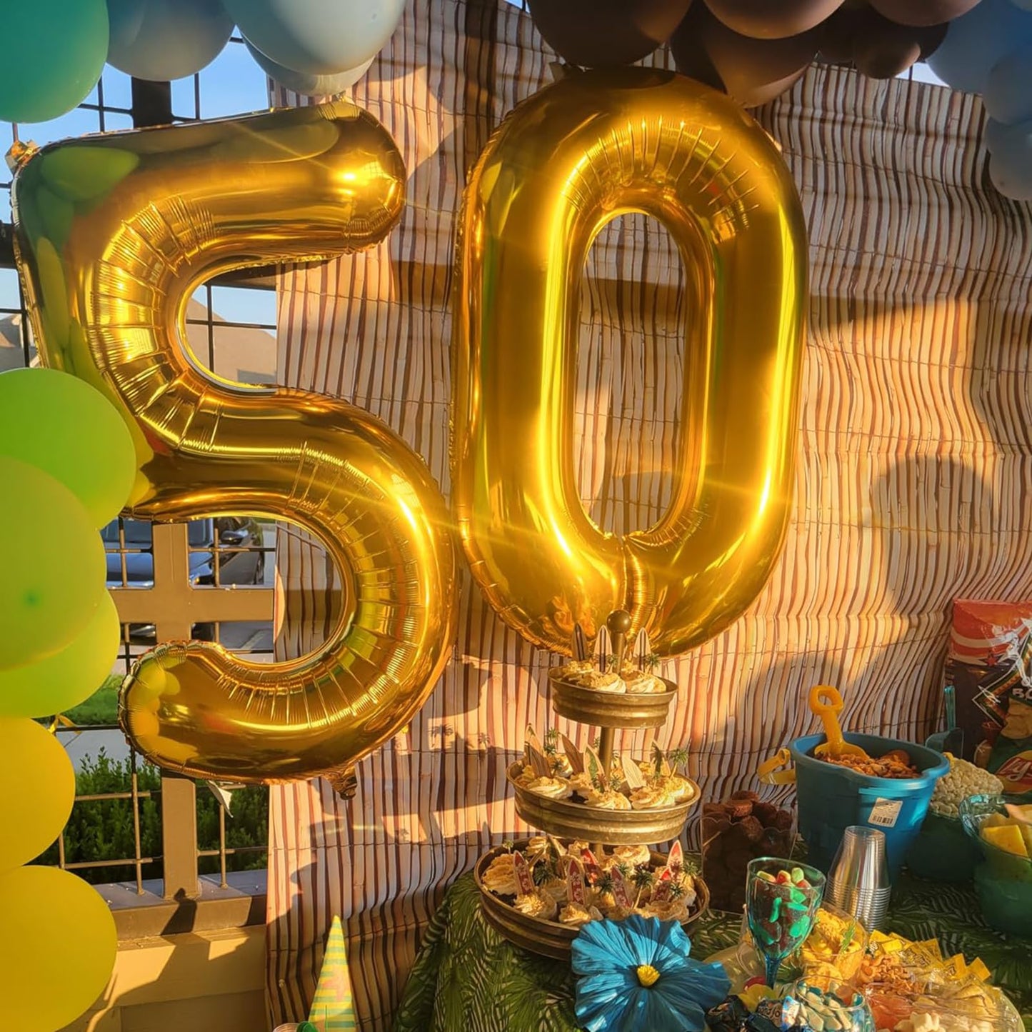 Kelfuoya 40 Inch Gold Number 100 Balloon – Jumbo Mylar Foil for 100th Birthday & Anniversary