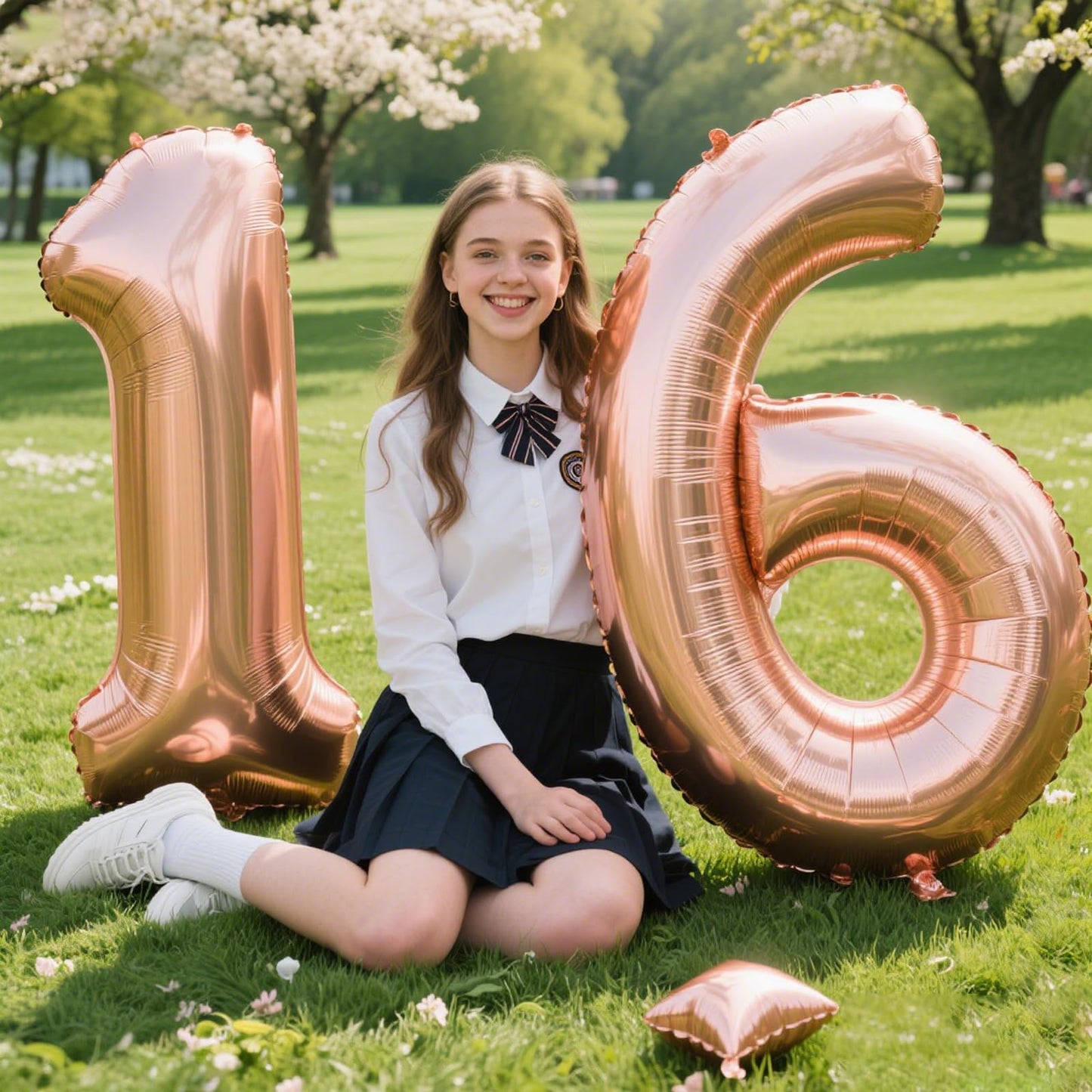Kelfuoya Rose Gold 40-Inch Number 6 Balloon – Giant Foil Mylar Ballon for 6th Birthday & Anniversary Decor