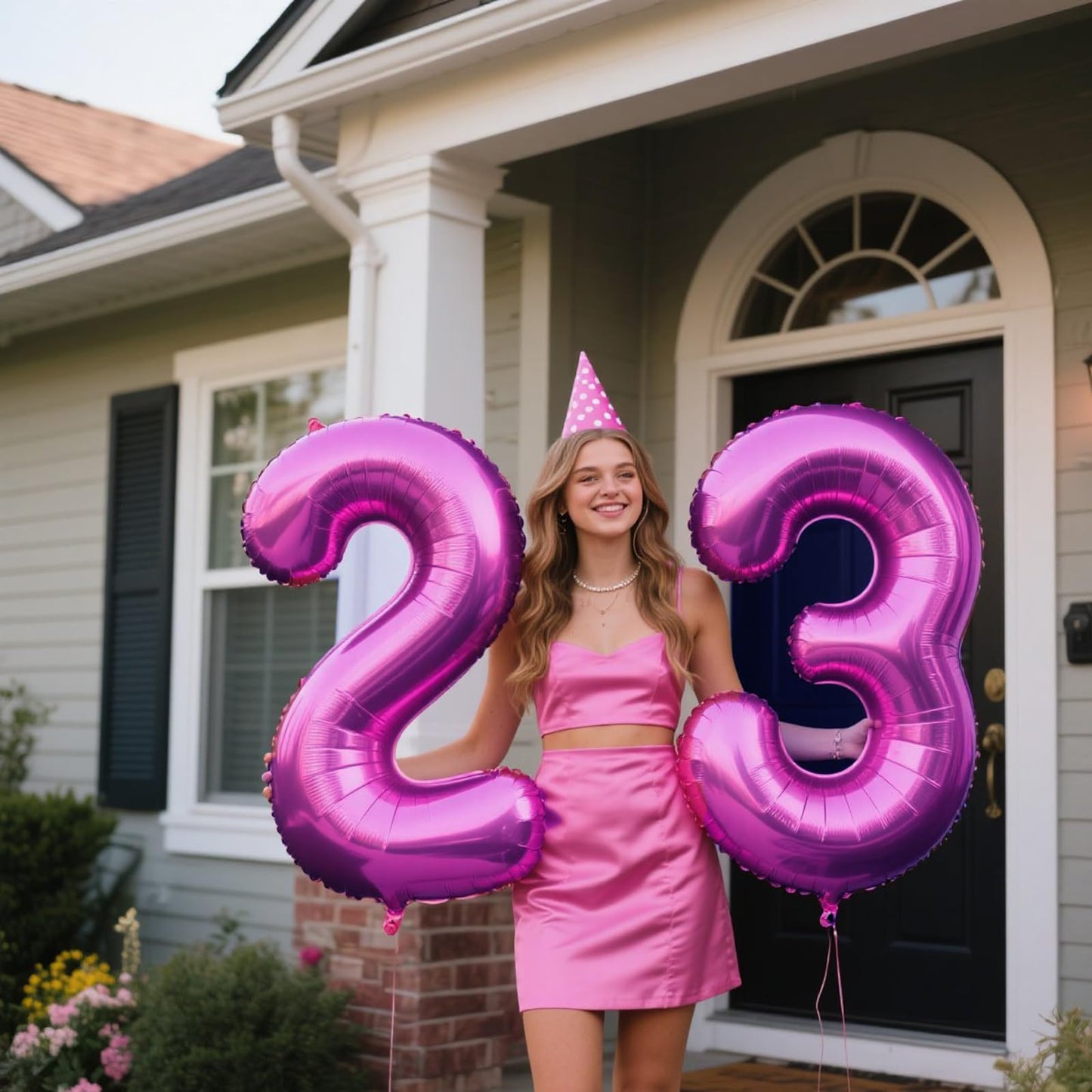 Kelfuoya 40-Inch Rose Purple Number 3 Balloon | Jumbo Mylar Balloon for Birthdays & Anniversaries