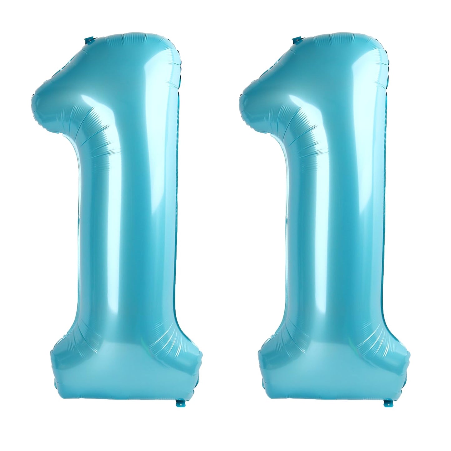 Kelfuoya 40-Inch Light Blue Number 11 Digital Balloon – Jumbo Mylar Foil for Birthday or Anniversary