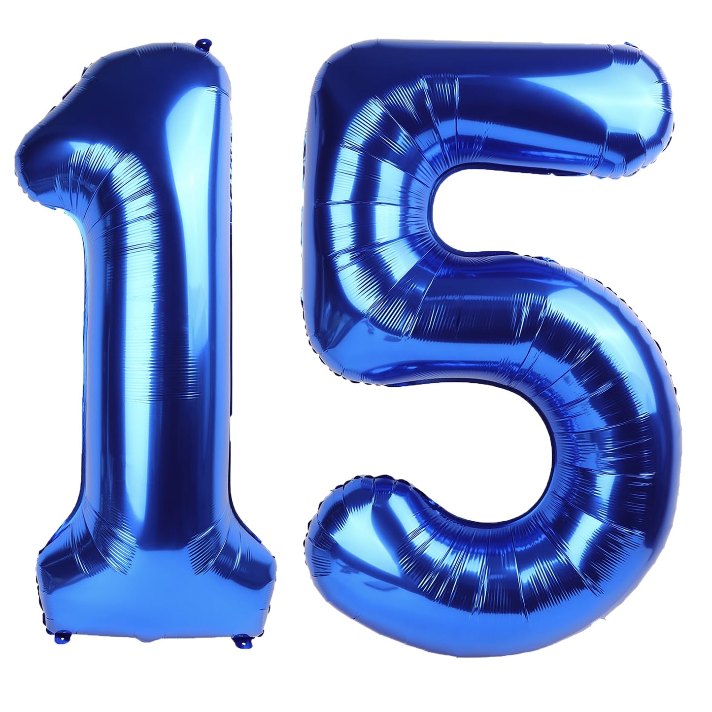 Kelfuoya 40-Inch Navy Blue 15 Number Balloon – Jumbo Mylar Foil Helium Balloon