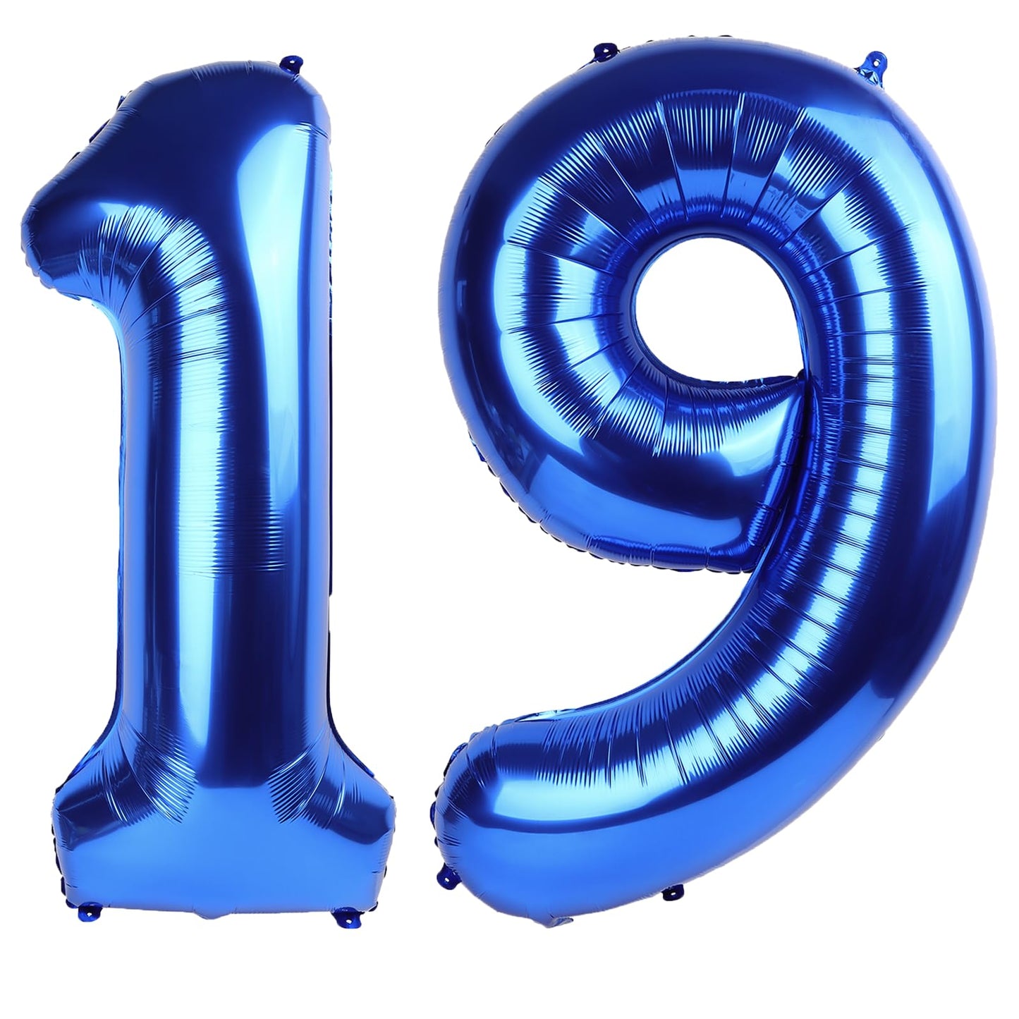 Kelfuoya 40-Inch Navy Blue Number 19 Balloon – Jumbo Mylar Foil Balloon for Birthday & Anniversary Celebrations