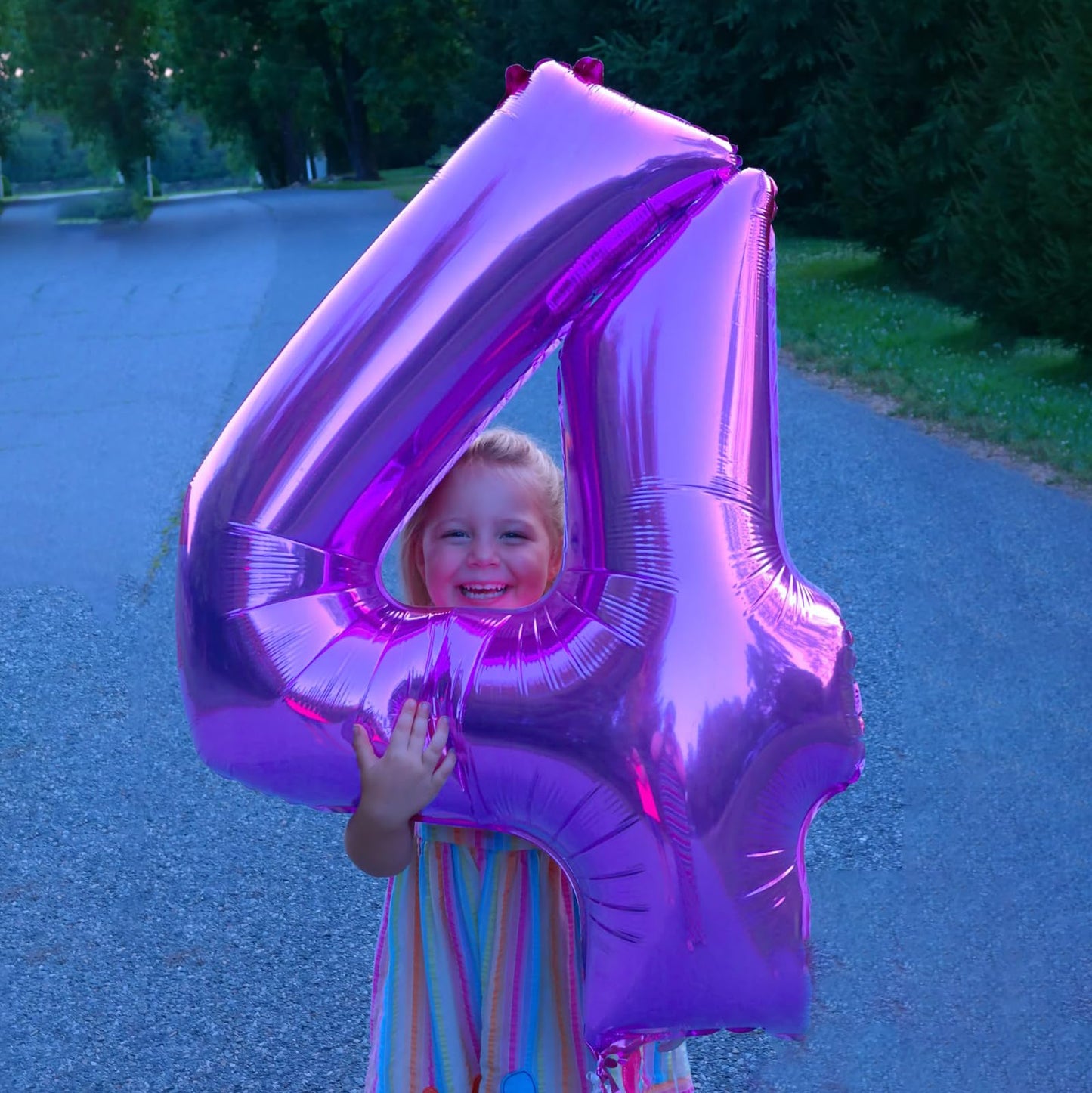 Kelfuoya 40-Inch Purple Number 14 Balloon – Jumbo Digital Foil Balloon for Birthday & Anniversary Parties