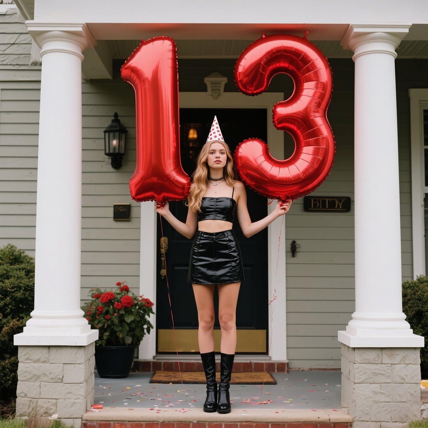Kelfuoya Red Number 3 – 40-Inch Giant Foil Balloon for Birthdays & Milestones