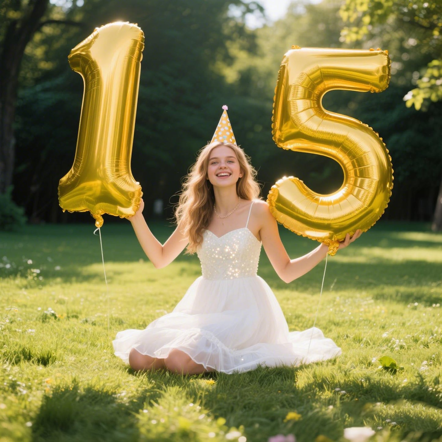 Kelfuoya 40 Inch Gold Number 5 Balloon – Jumbo Mylar Foil Helium Balloon for Celebrations