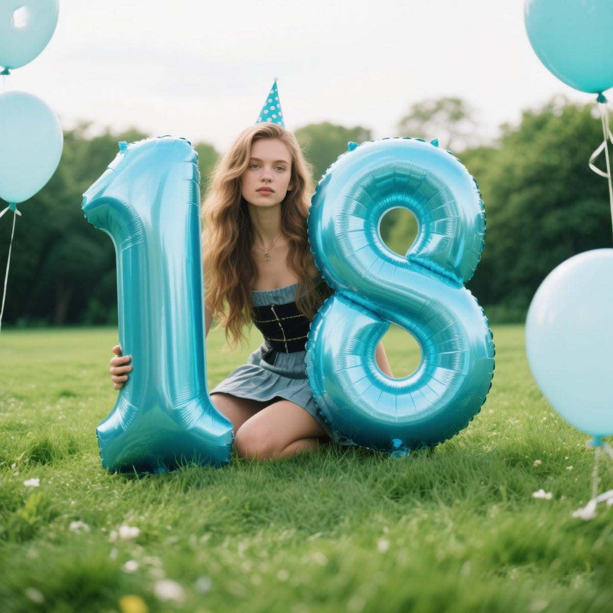 Kelfuoya 40-Inch Dark Blue Number 8 Foil Balloon – Jumbo Party Digit for Graduation, Anniversary, 88th Birthday
