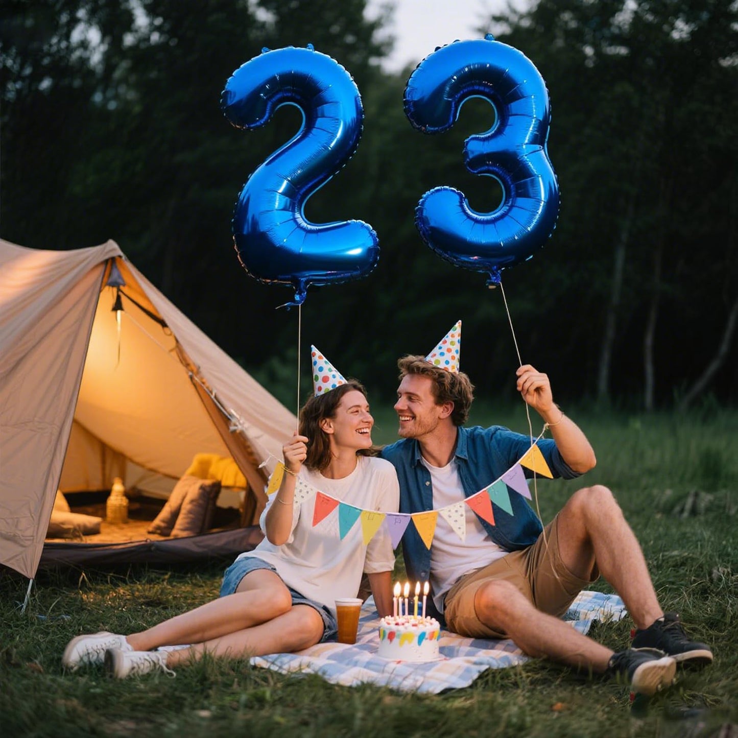 Kelfuoya 40-Inch Navy Blue Number 23 Balloon – Jumbo Mylar Digit Balloon for Birthdays & Celebrations