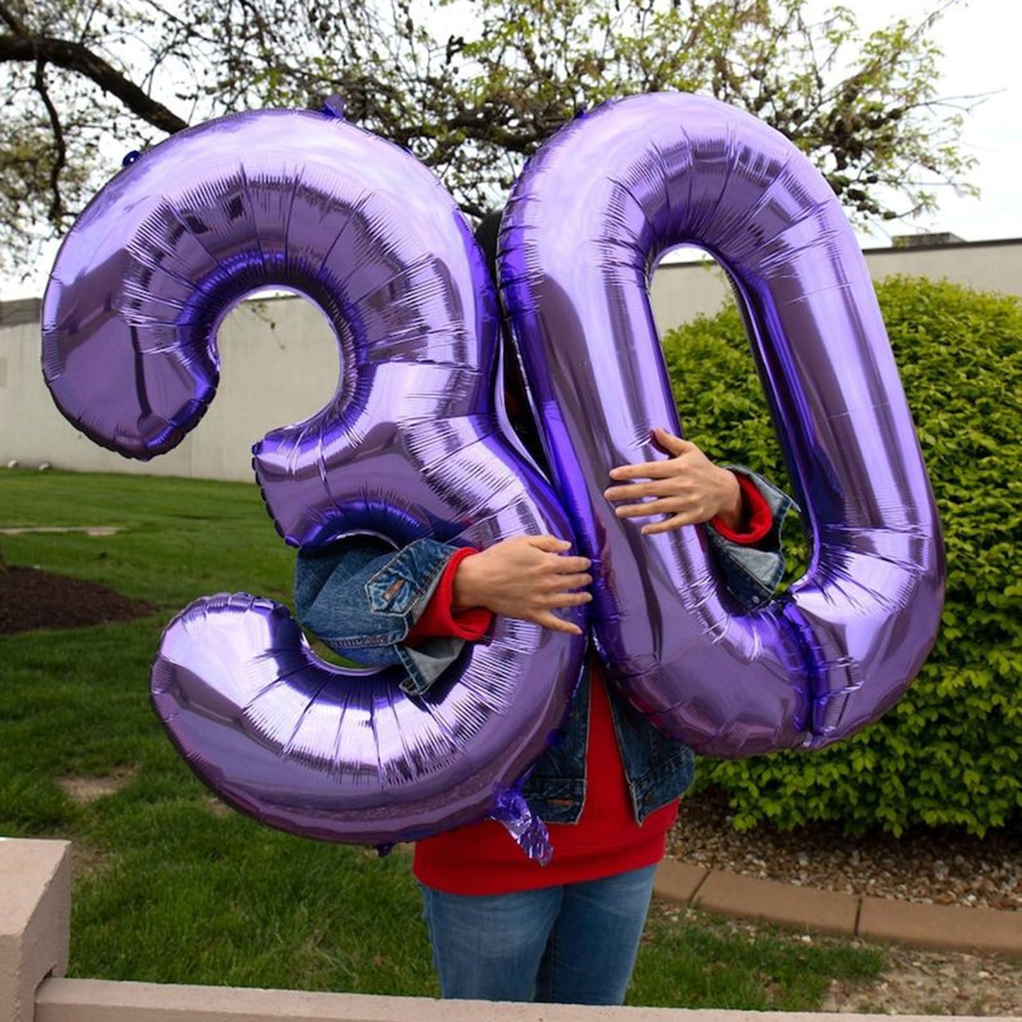 Kelfuoya 40-Inch Purple Number 3 Foil Balloon – Giant Mylar Birthday & Anniversary Decor