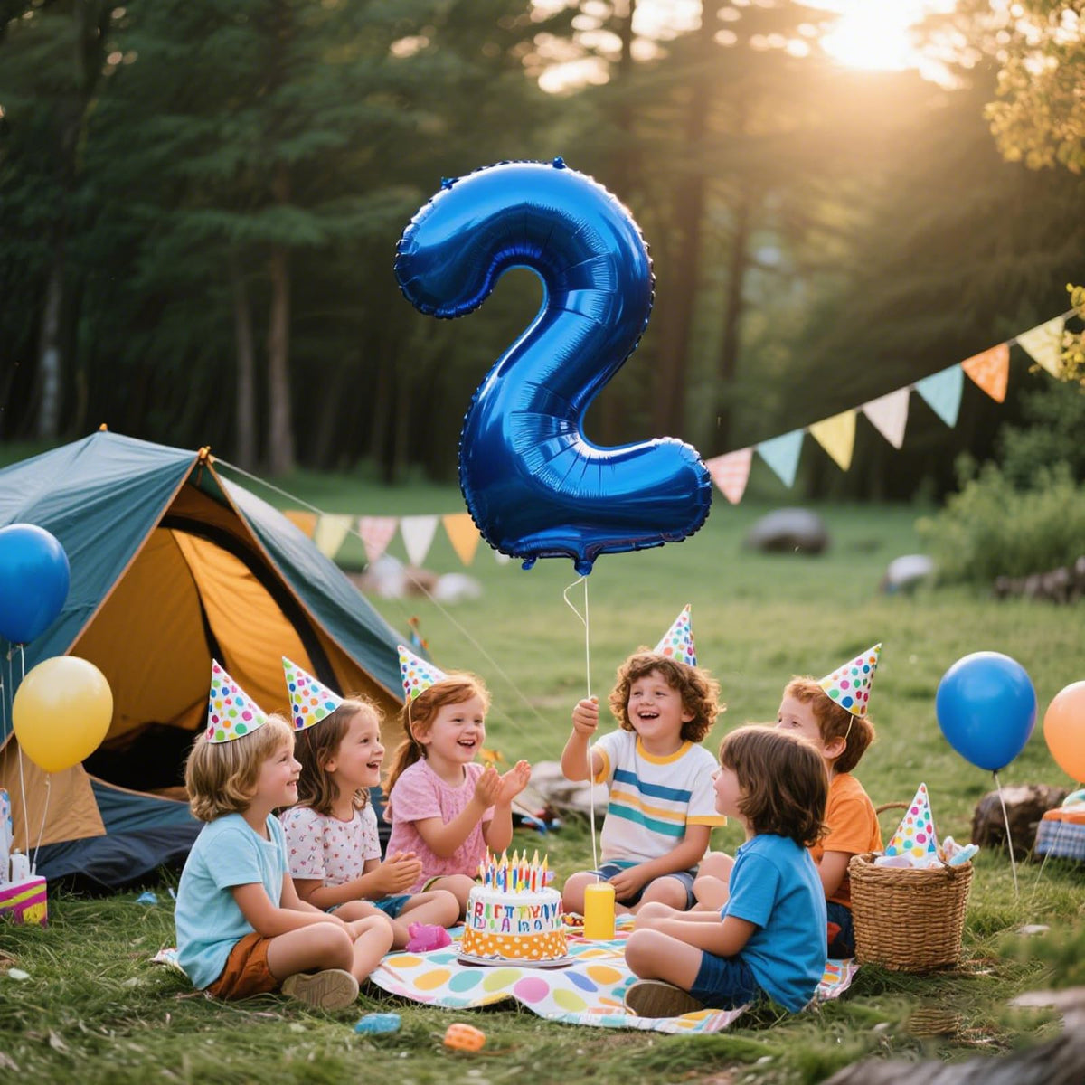 Kelfuoya 40-Inch Navy Blue Number 22 Balloon – Jumbo Mylar Foil Balloon for Birthday & Anniversary Parties