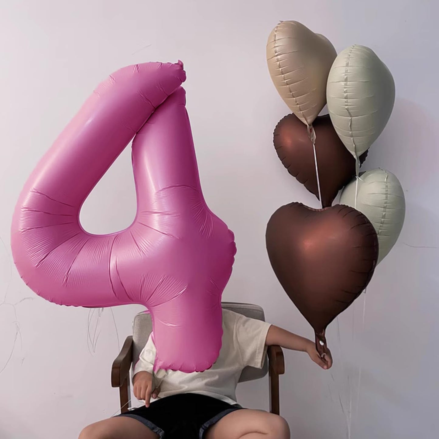 Kelfuoya 40 Inch Pink 14 Digital Balloon – Jumbo Mylar Number for Parties