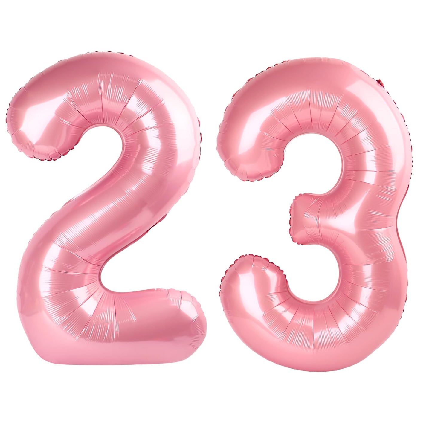 Kelfuoya 40 Inch Pearlescent Pink Number 23 Balloon – 23rd Birthday & Anniversary Mylar Balloon