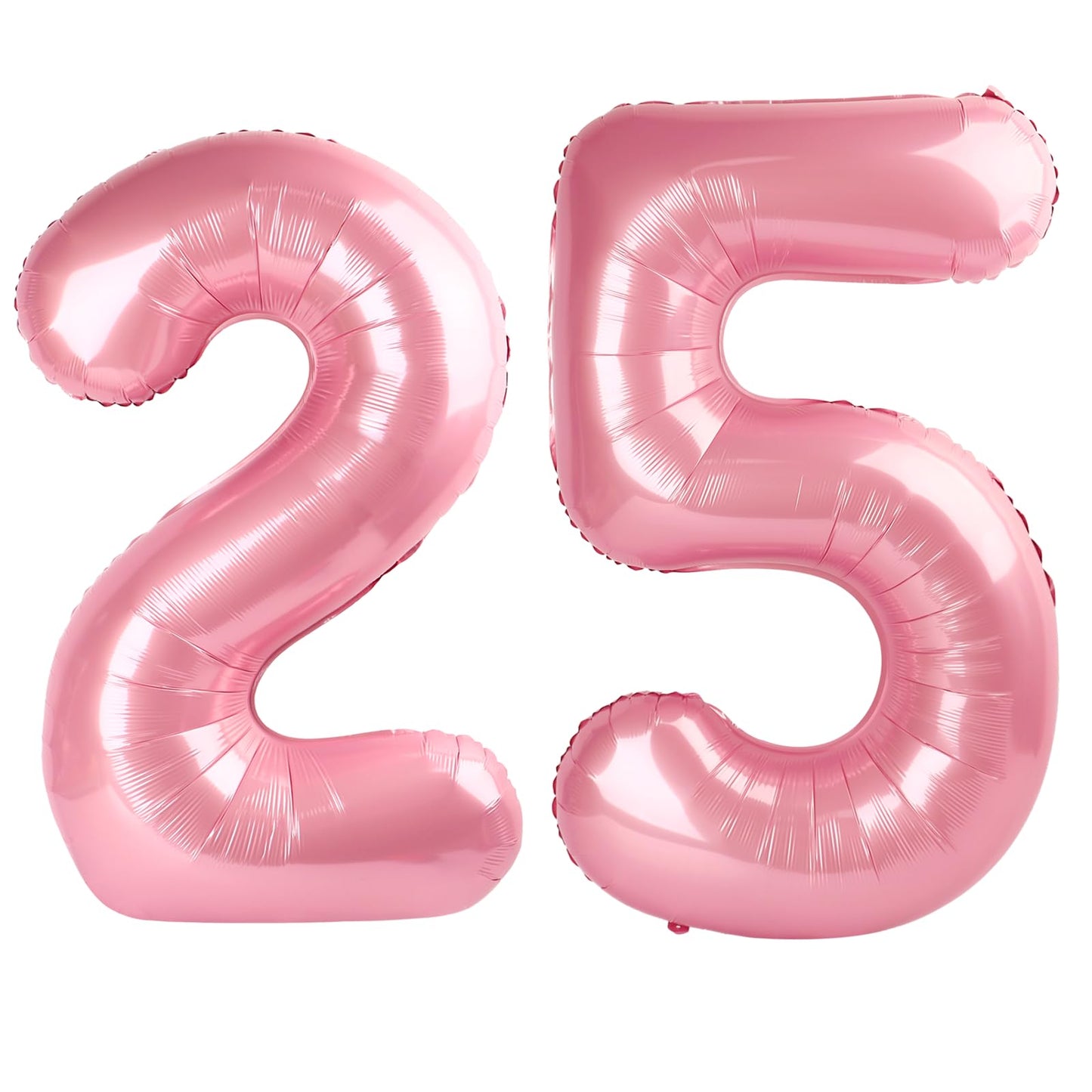 Kelfuoya 40 Inch Pearlescent Pink Number 25 Balloon – 25th Birthday Party Decoration