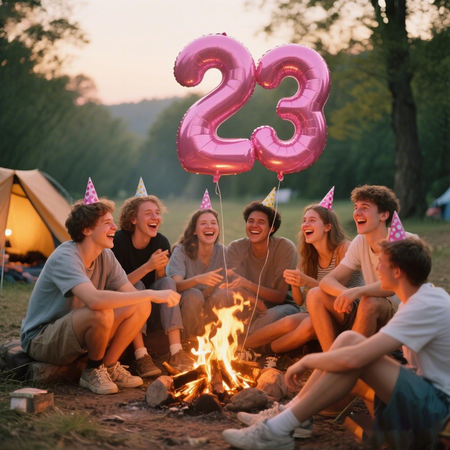 Kelfuoya 40 Inch Pink Number 23 Balloon – Jumbo Mylar Foil Balloon for Birthday & Anniversary Celebrations