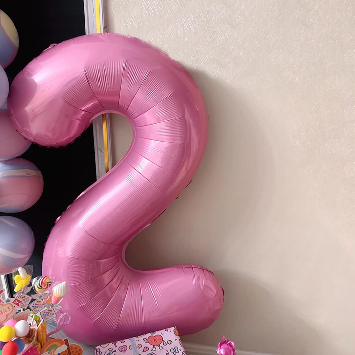Kelfuoya 40-Inch Pink 29 Number Balloon – Jumbo Mylar Foil Helium Balloon for Birthday & Anniversary