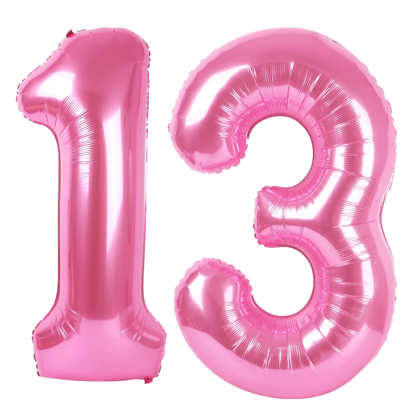 Kelfuoya 40-Inch Pink Number 13 Digital Mylar Balloon – Jumbo Party Decoration