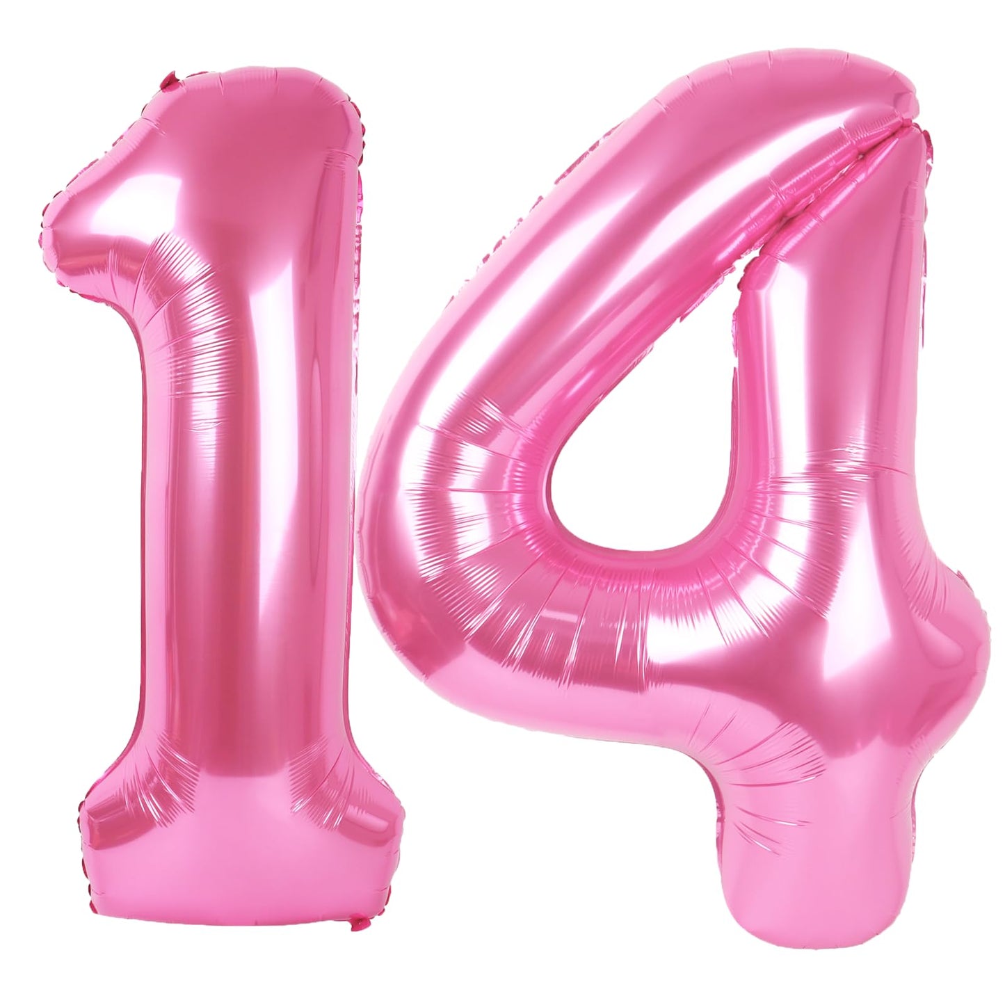 Kelfuoya 40 Inch Pink 14 Digital Balloon – Jumbo Mylar Number for Parties