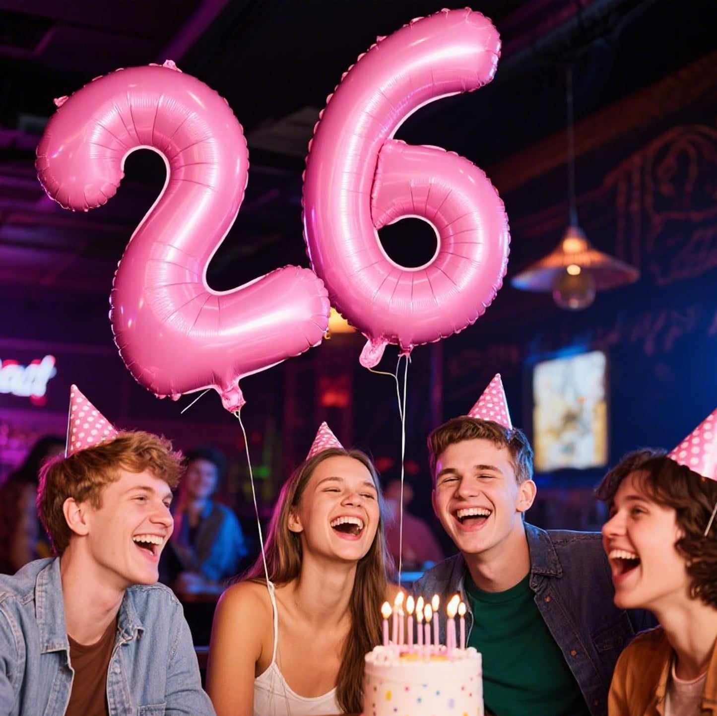 Kelfuoya Pink Number 2 Balloon 40 Inch – Jumbo Mylar Foil Party Decor