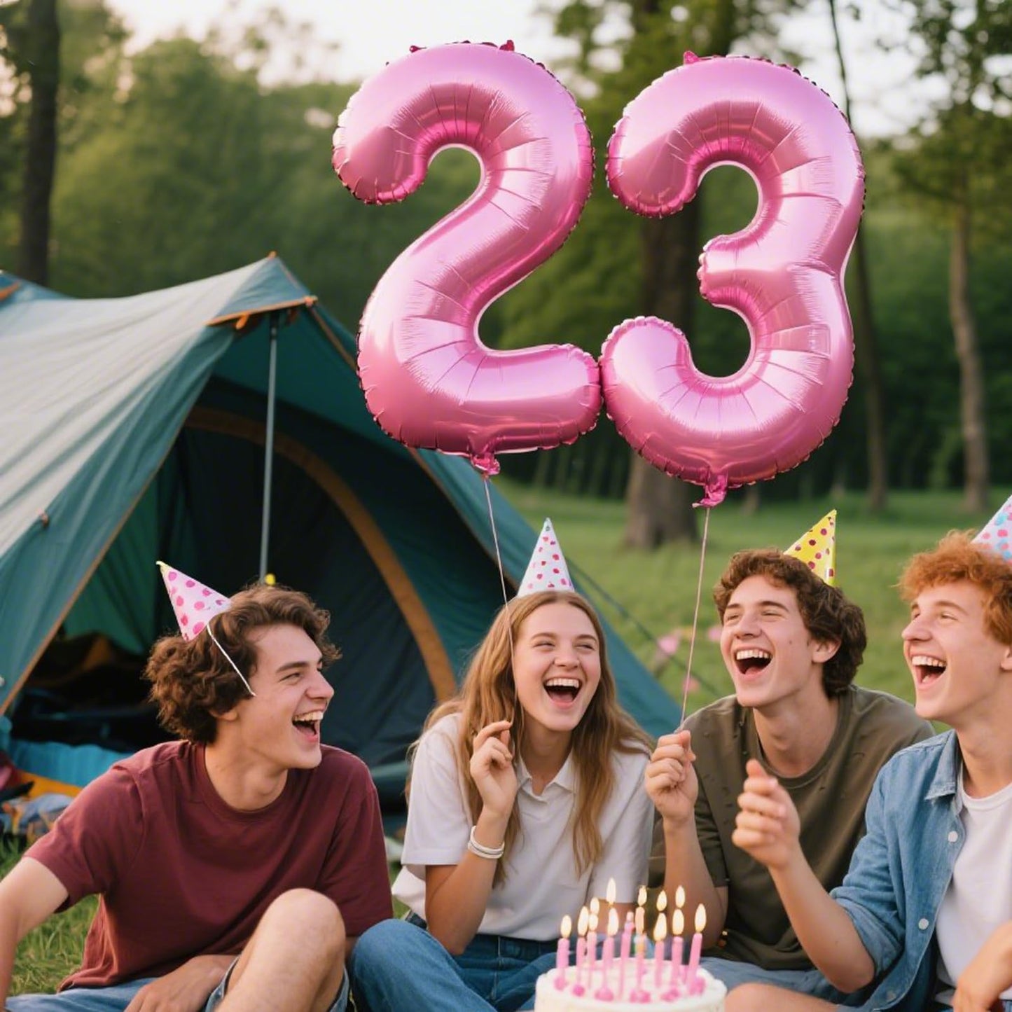 Kelfuoya Pink Number 2 Balloon 40 Inch – Jumbo Mylar Foil Party Decor