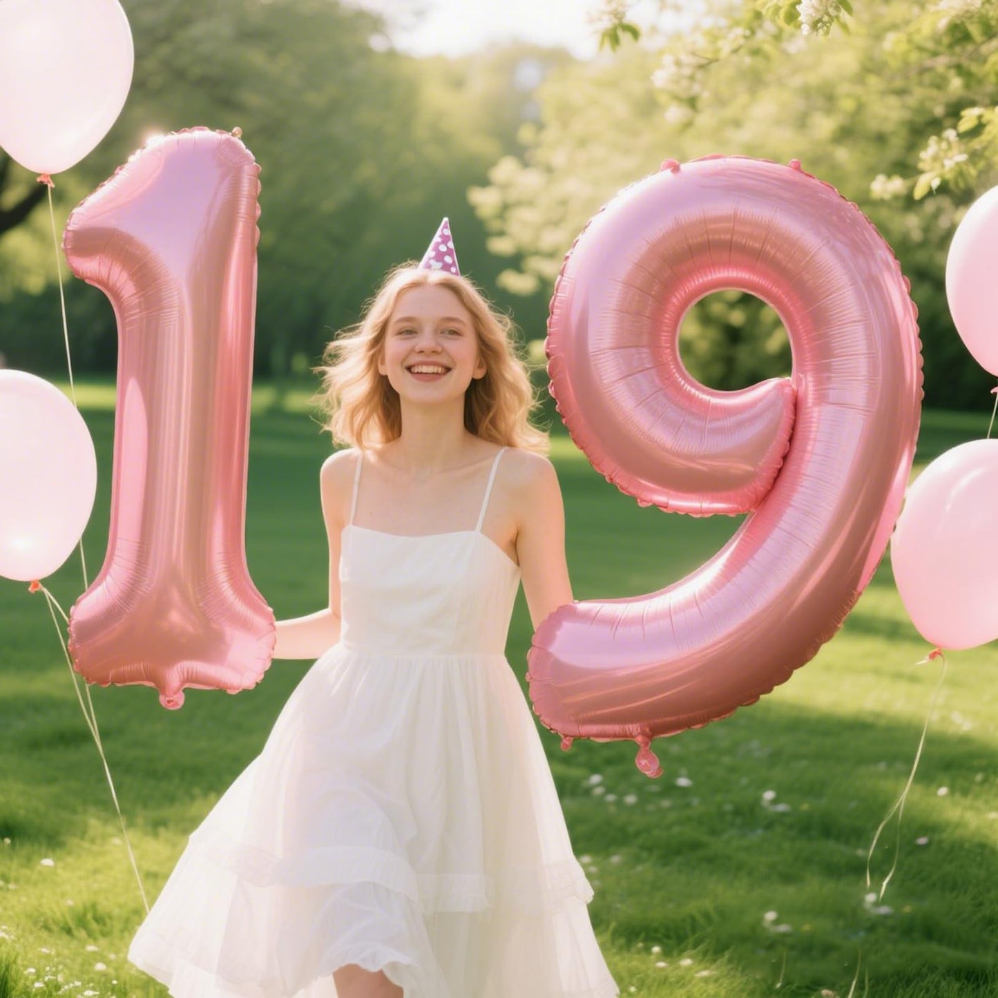 Kelfuoya Pink Number 9 Balloon - 40-Inch Jumbo Mylar Foil Balloon for 9th Birthday Parties