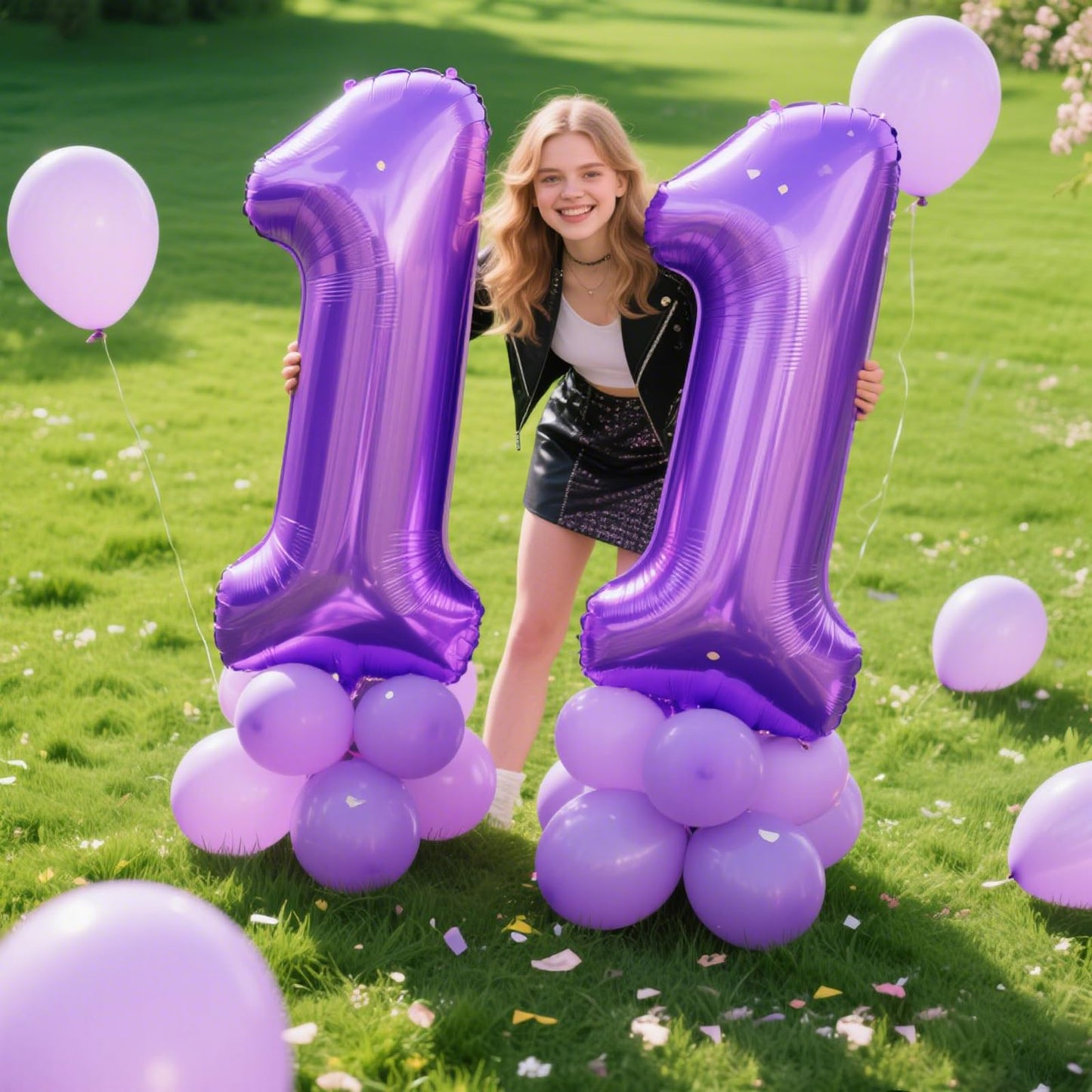 Kelfuoya 40-Inch Purple Number 1 Foil Balloon – Giant Decor for Birthdays, Anniversaries & Graduations
