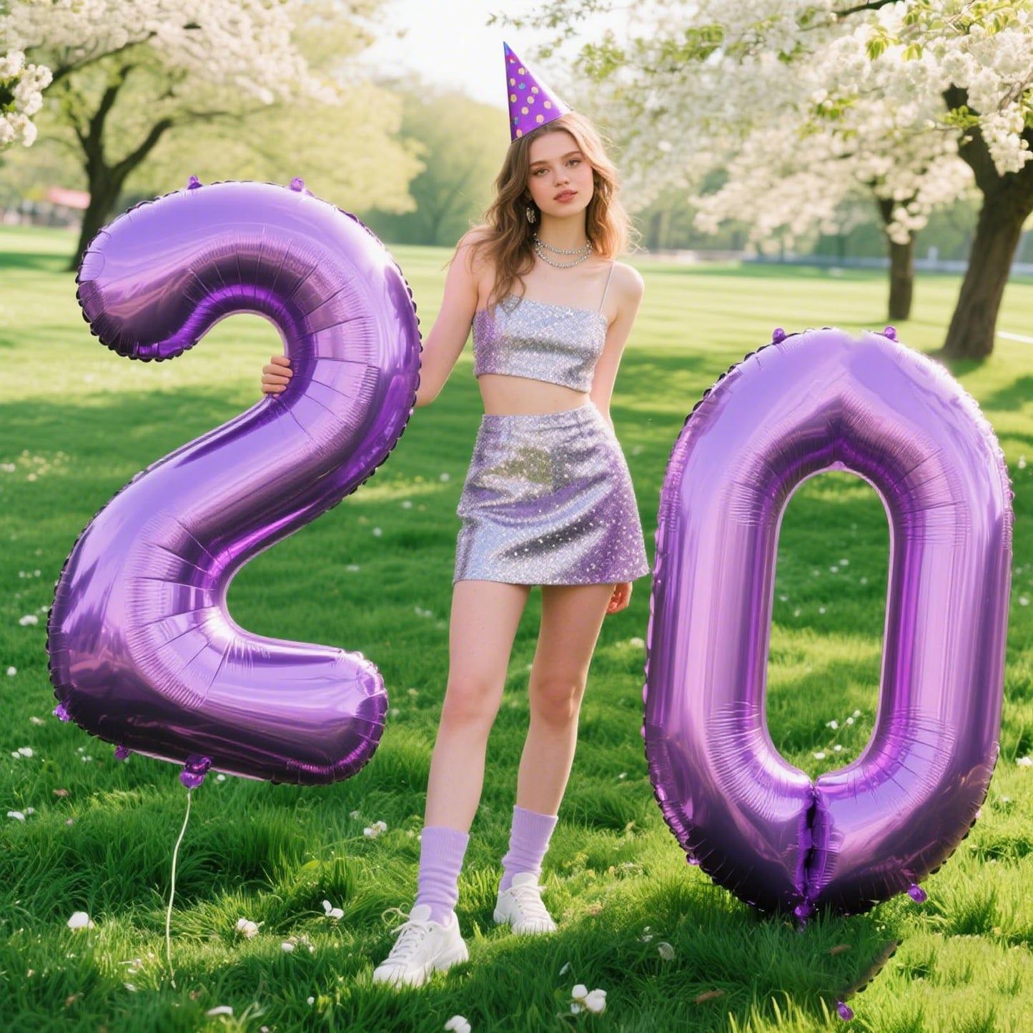 Kelfuoya 40-Inch Purple Number 0 Foil Balloon | Giant 0 Balloon for Birthdays, Anniversaries & Graduations