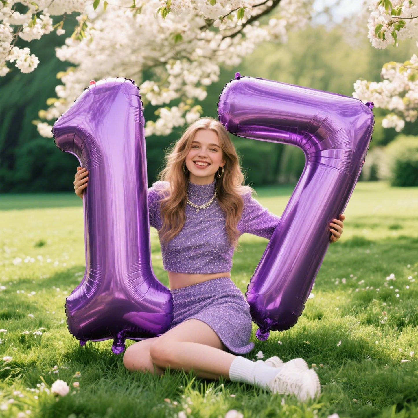 Kelfuoya 40-Inch Purple Number 1 Foil Balloon – Giant Decor for Birthdays, Anniversaries & Graduations