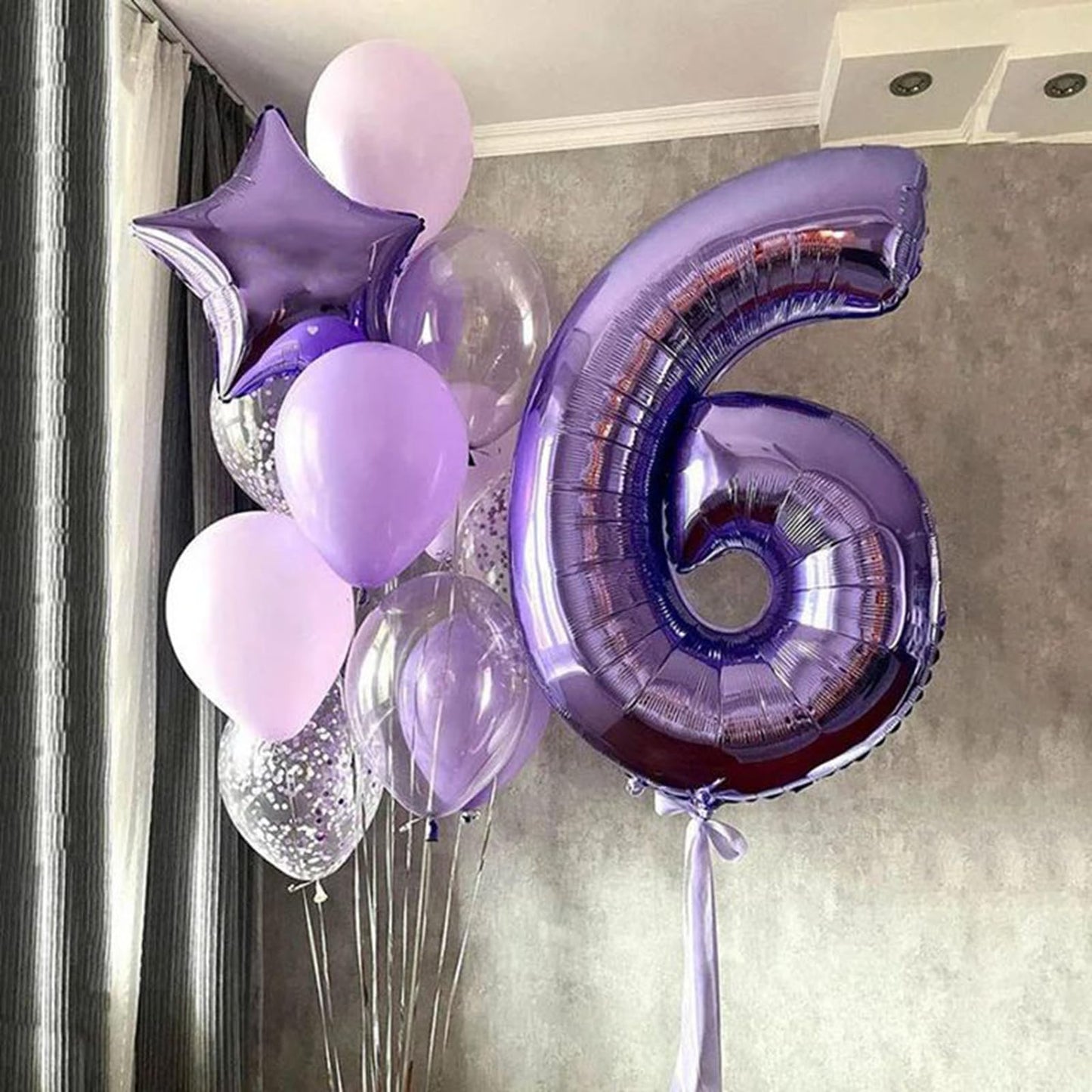 Kelfuoya 40-Inch Purple Number 16 Balloon | Jumbo Foil Balloon for Birthdays & Anniversaries