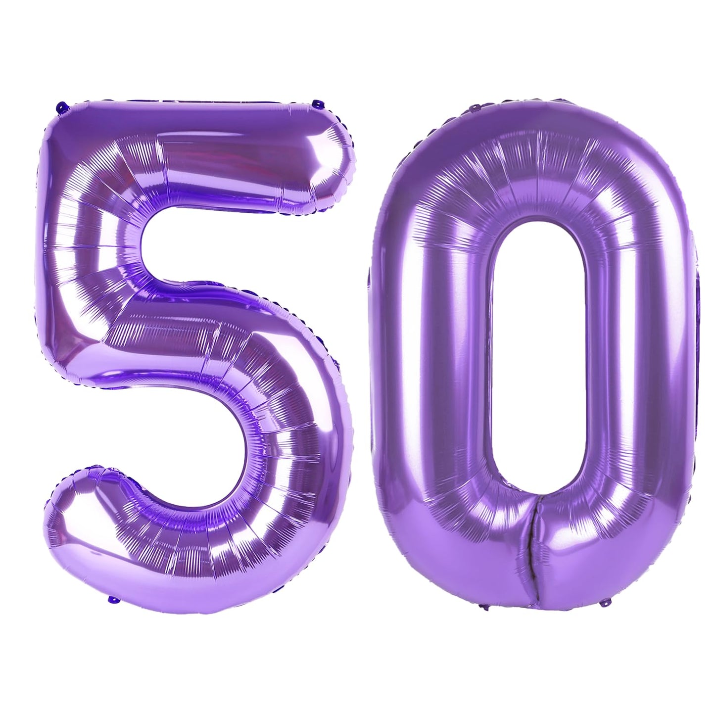 Kelfuoya 40-Inch Purple Number 50 Balloon – Jumbo Mylar Foil Party Decor