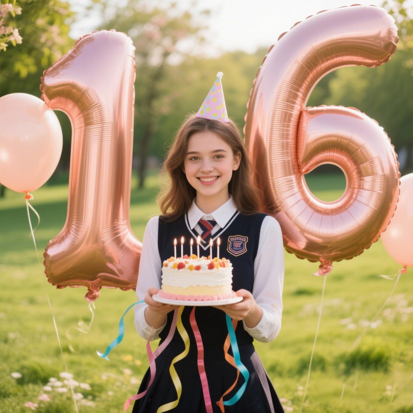 Kelfuoya 40 Inch Rose Gold 16 Balloon | Jumbo Mylar Foil Party Decoration