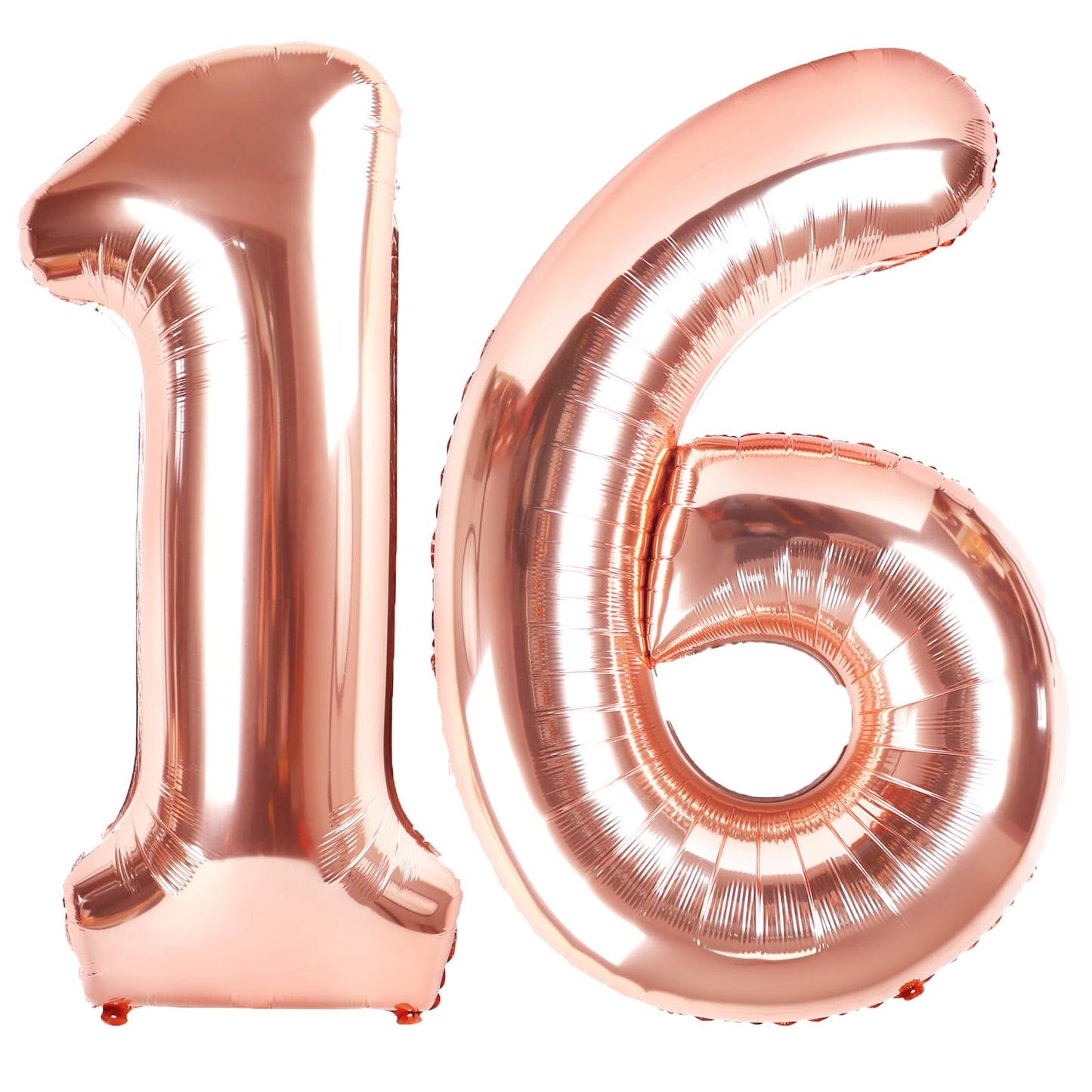 Kelfuoya 40 Inch Rose Gold 16 Balloon | Jumbo Mylar Foil Party Decoration