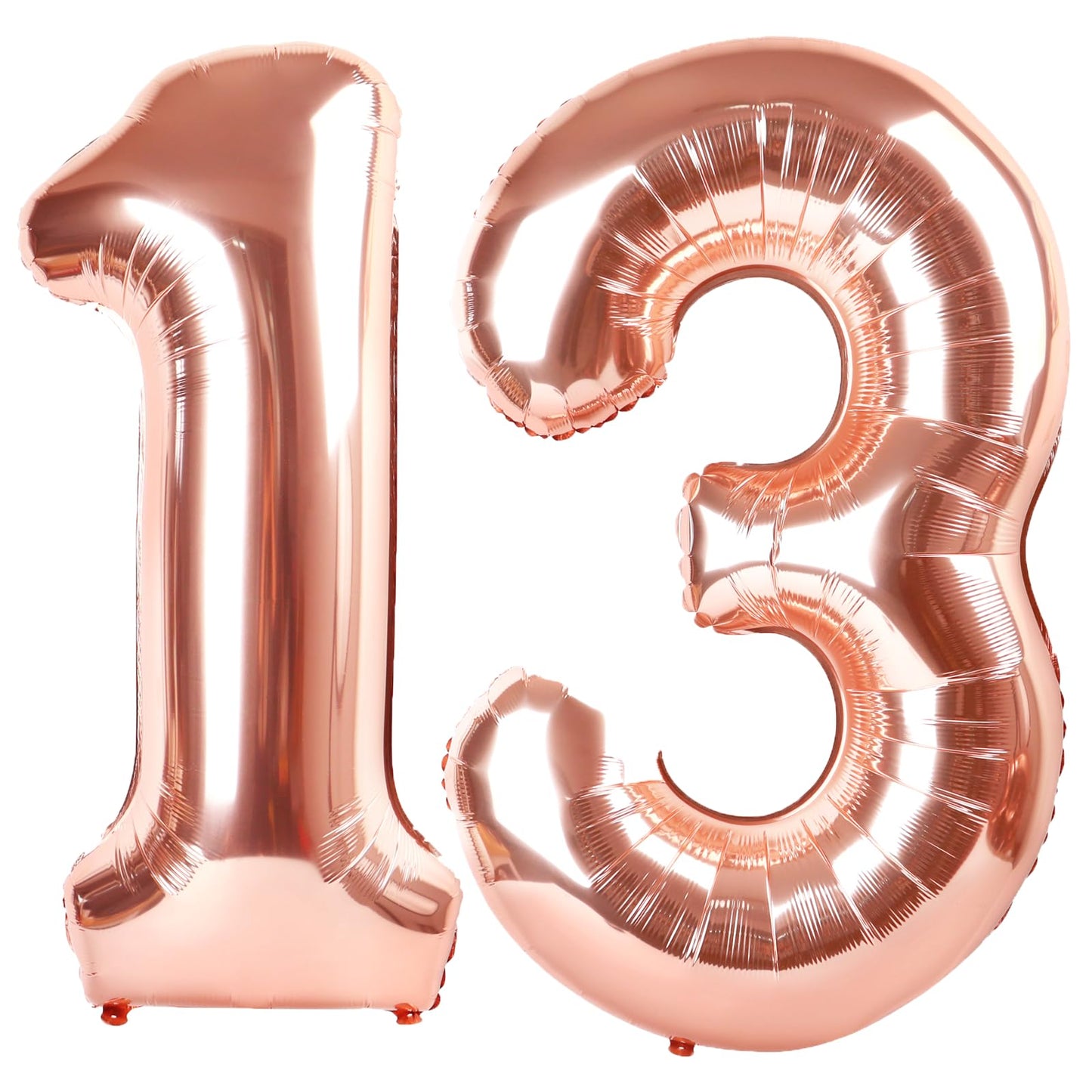 Kelfuoya 40 Inch Rose Gold Number 13 Balloon – Jumbo Mylar Foil Birthday & Anniversary Decor