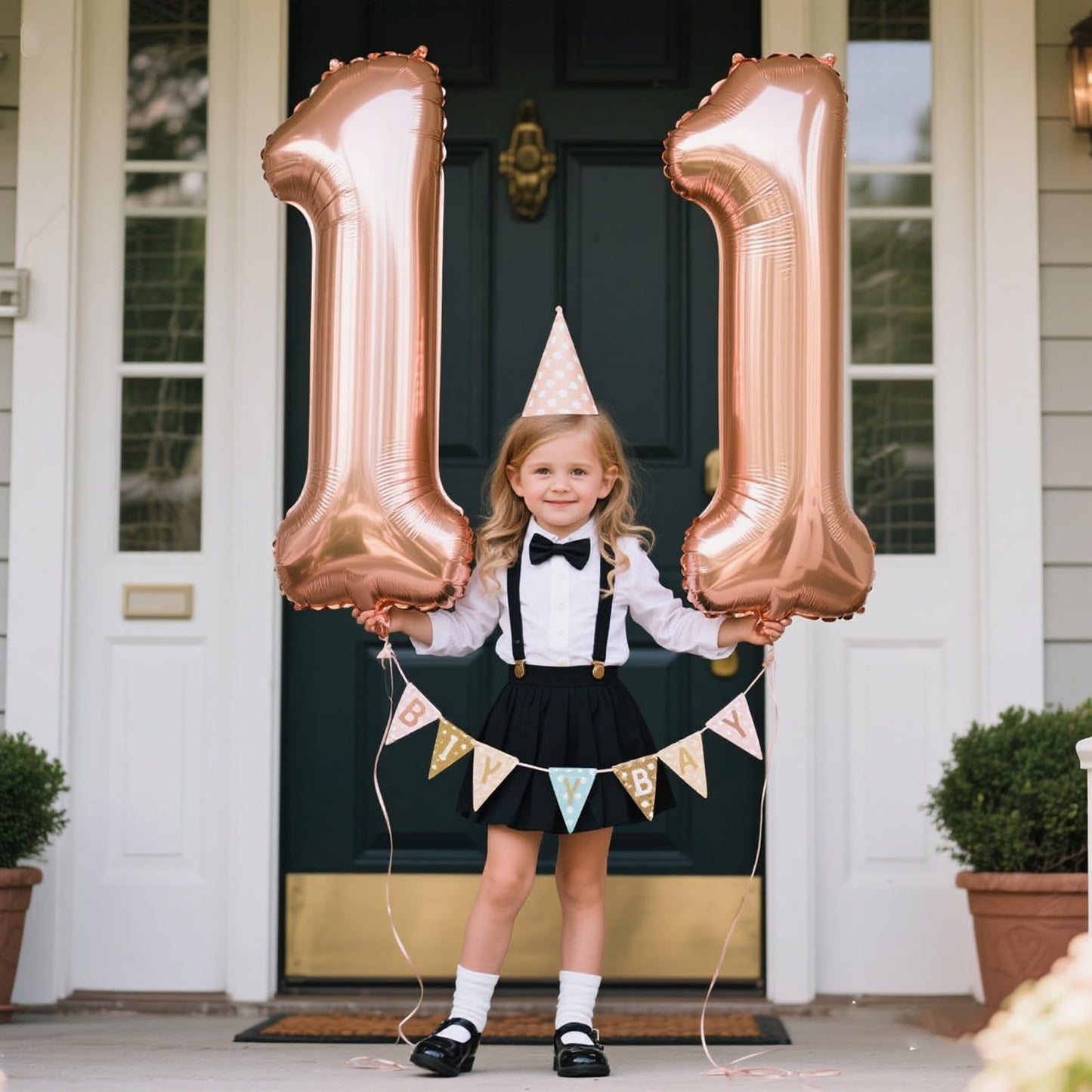 Kelfuoya 40-Inch Rose Gold Number 11 Balloon – Jumbo Mylar Foil for Birthdays & Anniversaries