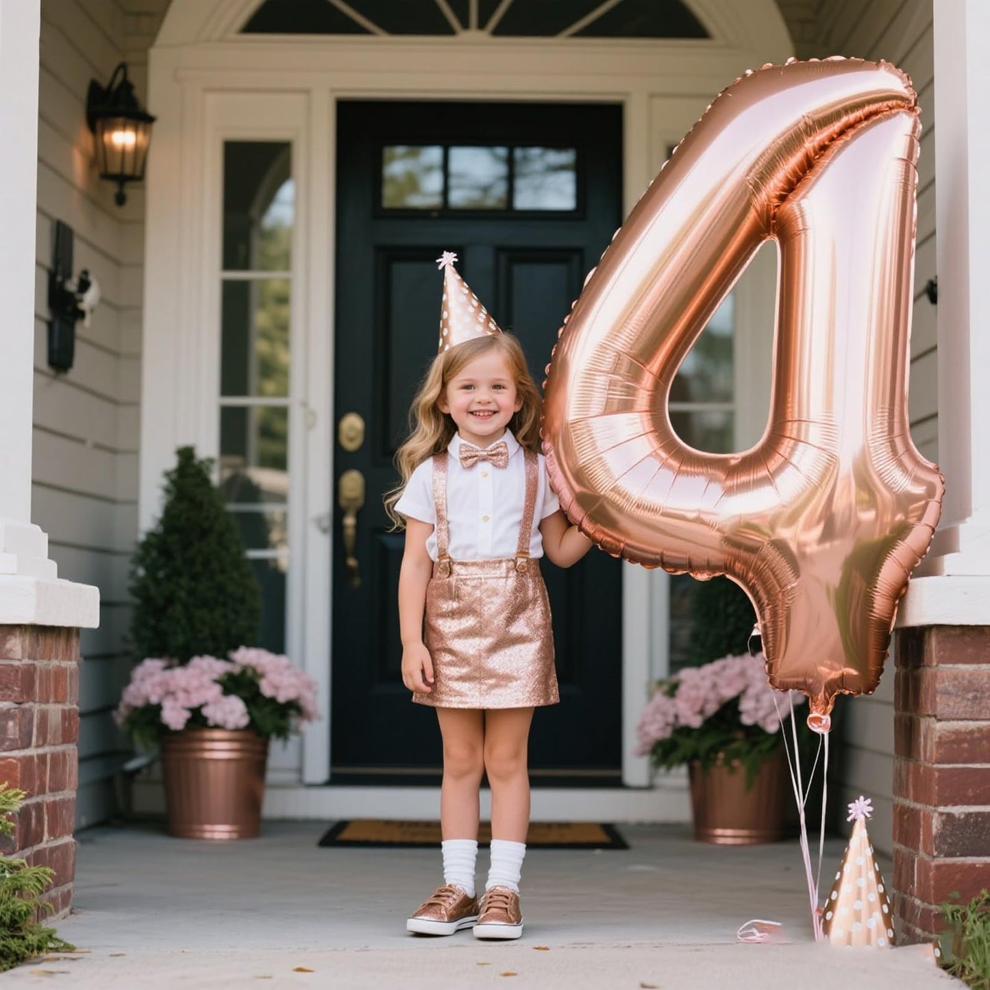 Kelfuoya 40-Inch Rose Gold Number 14 Balloon – Jumbo Mylar Foil Balloon for Birthdays & Weddings