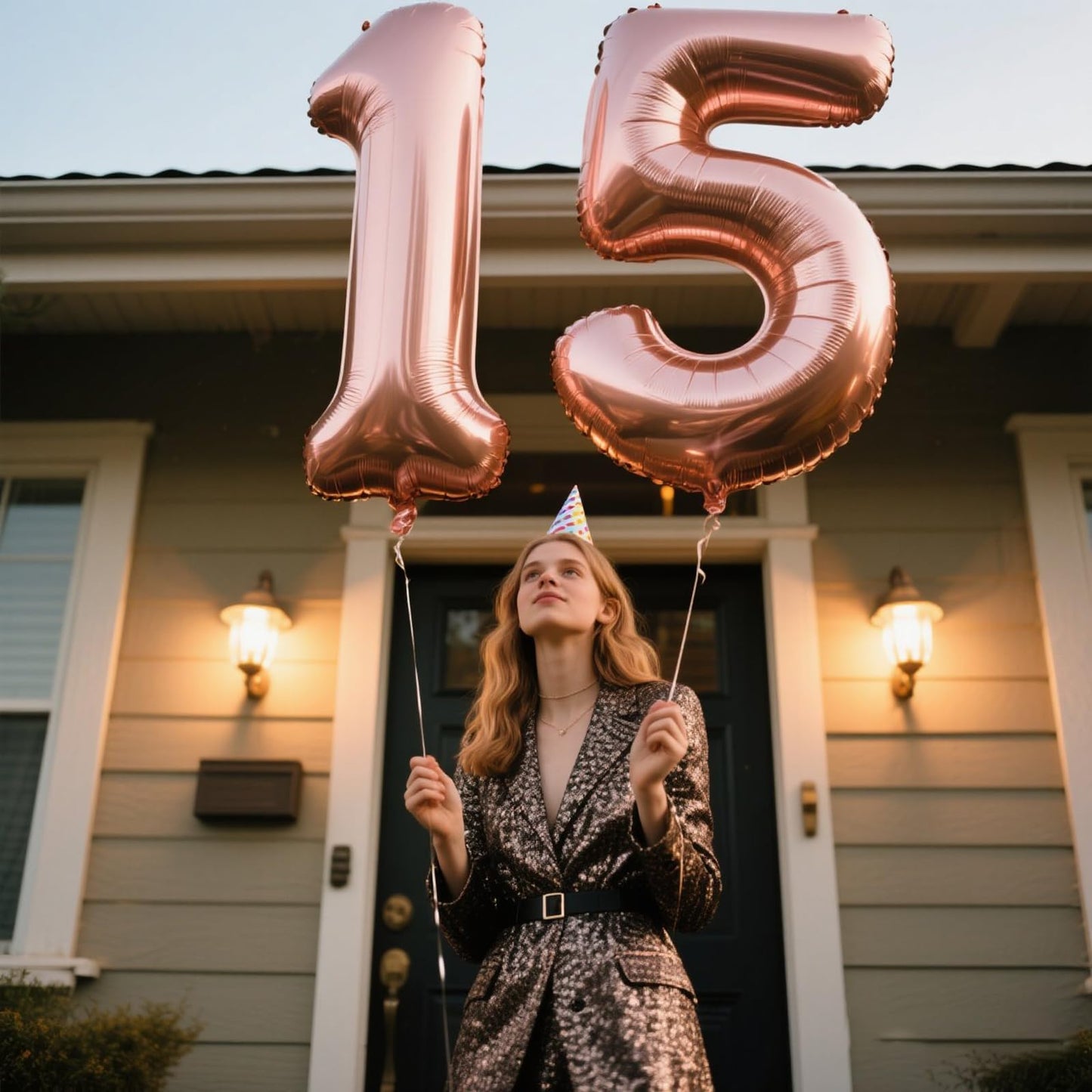 Kelfuoya Rose Gold 40-Inch Number 1 Balloon – Giant Mylar Foil Balloon for 1st Birthday, Baby Shower & Anniversary
