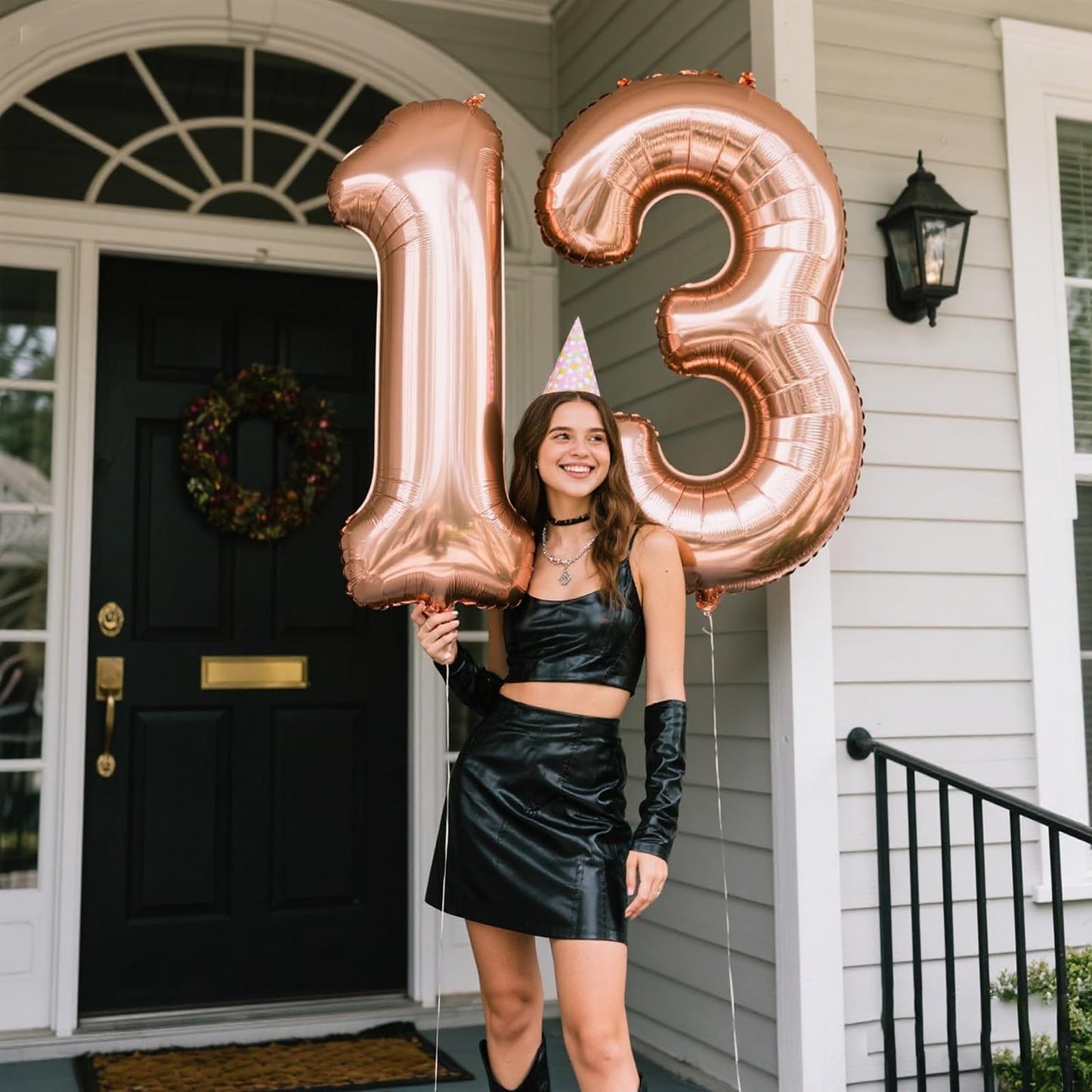 Kelfuoya Rose Gold 40-Inch Number 1 Balloon – Giant Mylar Foil Balloon for 1st Birthday, Baby Shower & Anniversary