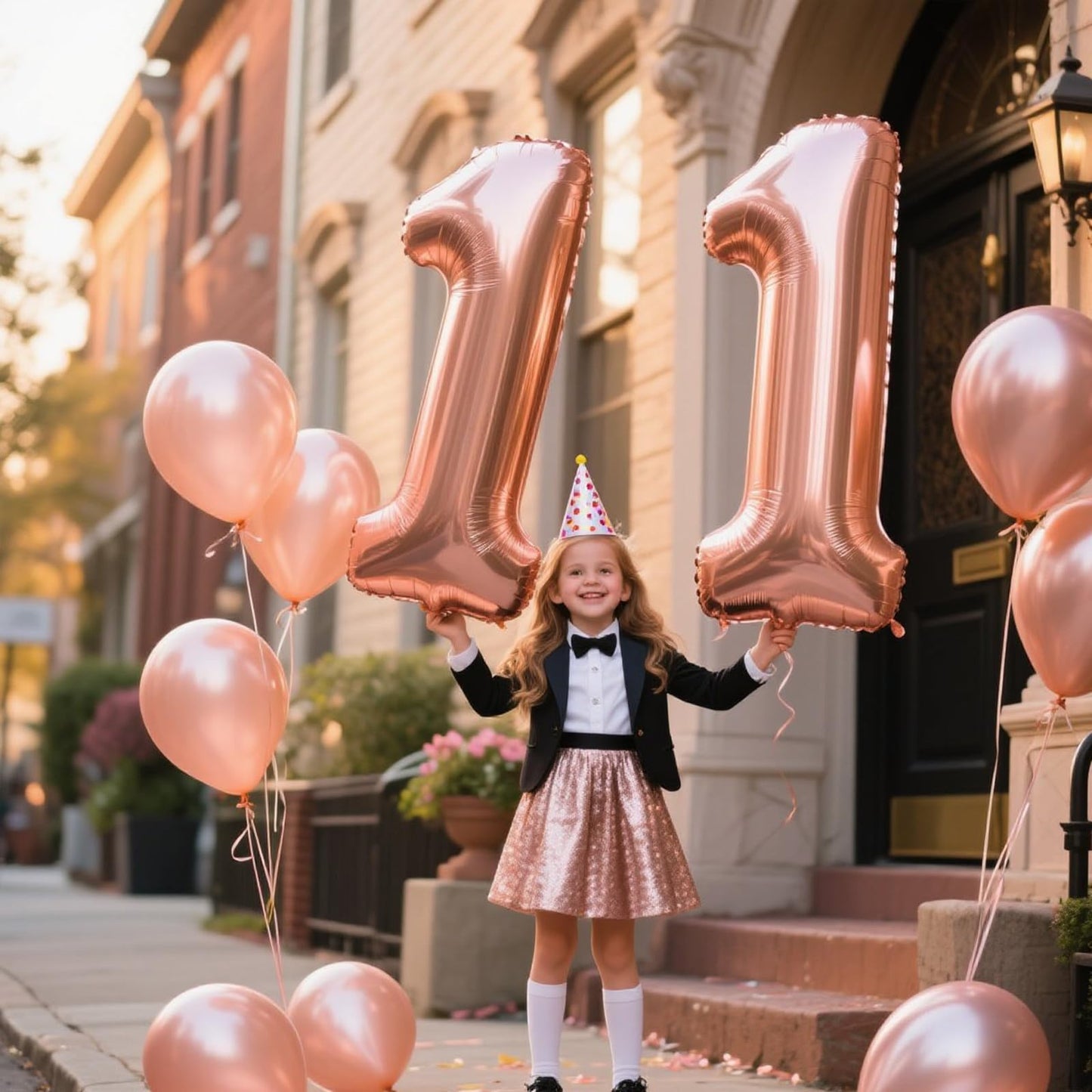 Kelfuoya 40 Inch Rose Gold Number 10 Balloon – Jumbo Mylar Foil Balloon for Birthdays & Anniversaries