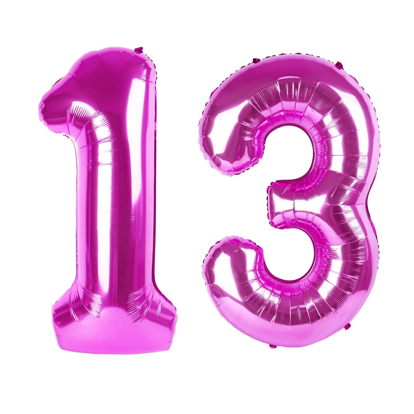 Kelfuoya 40-Inch Rose Purple 13 Foil Balloon – Giant Mylar Birthday & Anniversary Decor