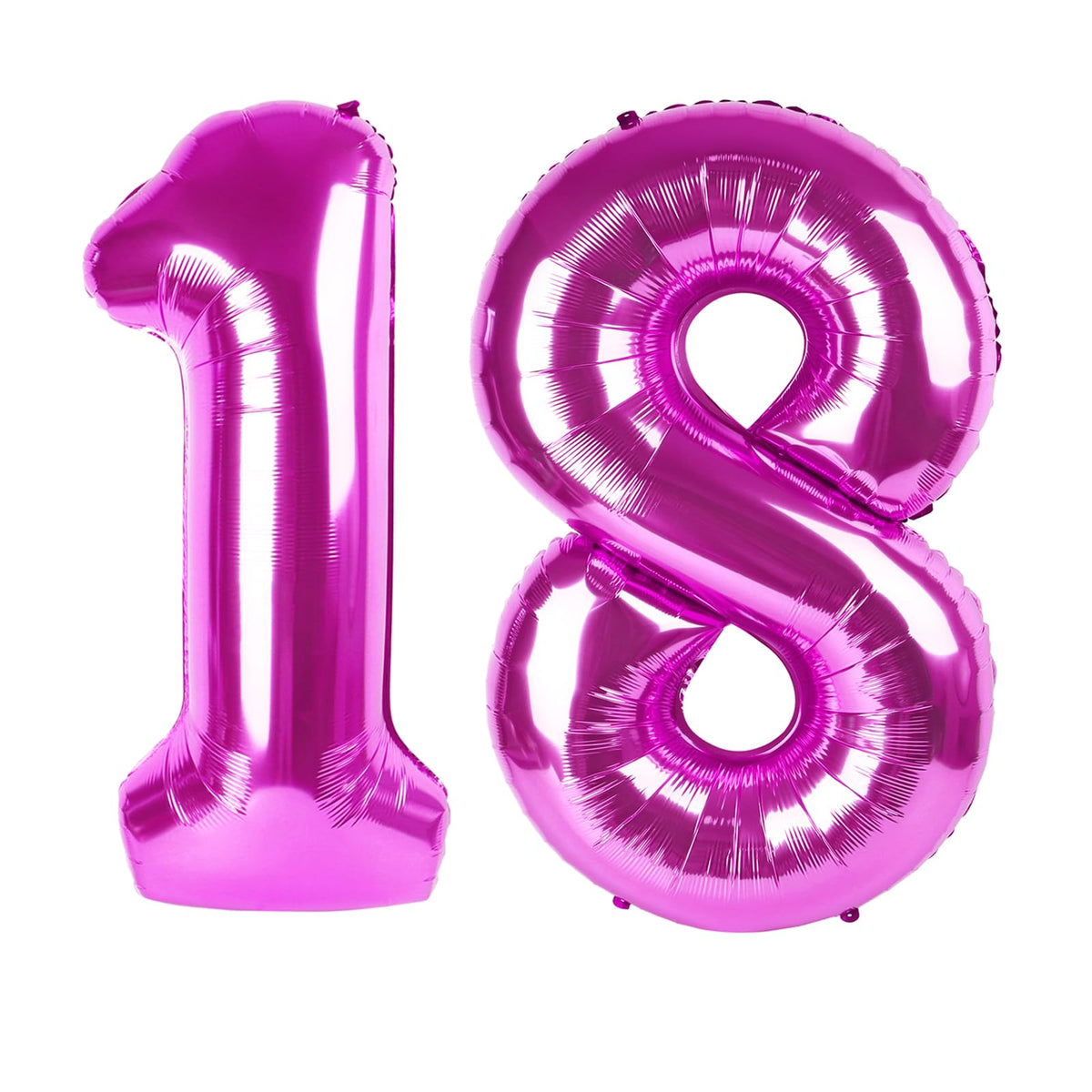 Kelfuoya 40 Inch Rose Purple 18-Number Balloon | Giant Foil Birthday & Anniversary Decor