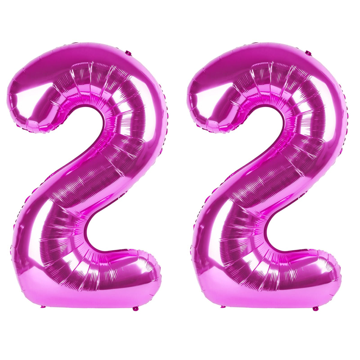 Kelfuoya 40in Rose Purple 22 Balloon – Giant Foil Number for Birthday & Anniversary