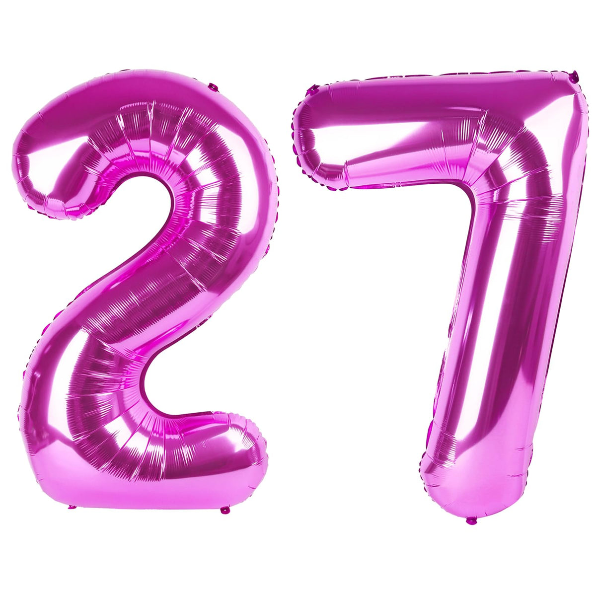 Kelfuoya | 40-Inch Rose Purple 27 Balloon Numbers – Giant Mylar Foil Birthday & Anniversary Party Decor