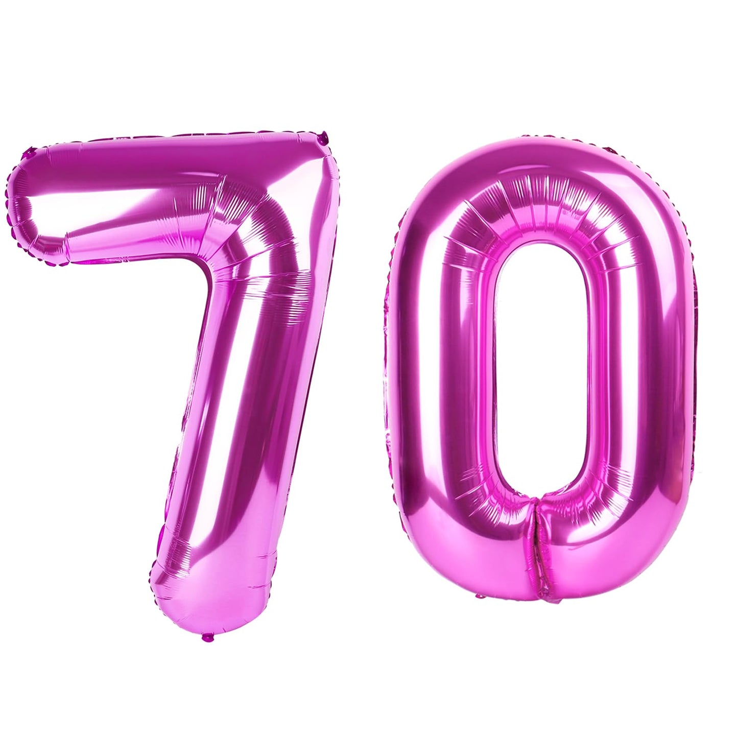 Kelfuoya 40in Rose Purple 70 Balloon Numbers – Giant Foil Birthday Decor