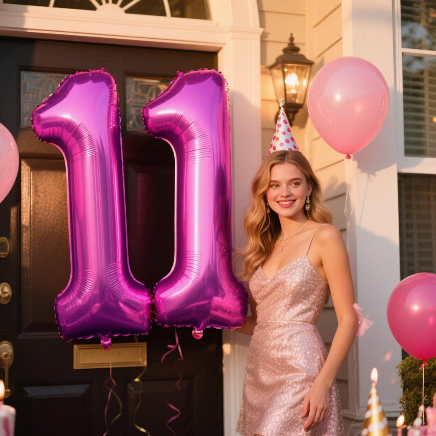 Kelfuoya Rose Purple 40-Inch Number 1 Balloon | Jumbo Mylar Foil Balloon for Birthdays & Anniversaries