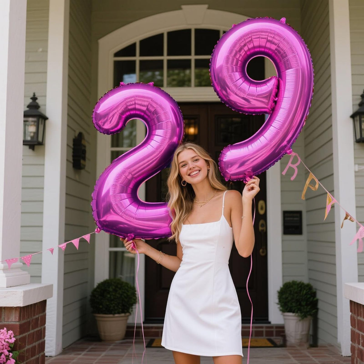 Kelfuoya 40-Inch Rose Purple Number 2 Balloon – Jumbo Mylar Foil Birthday & Anniversary Decor