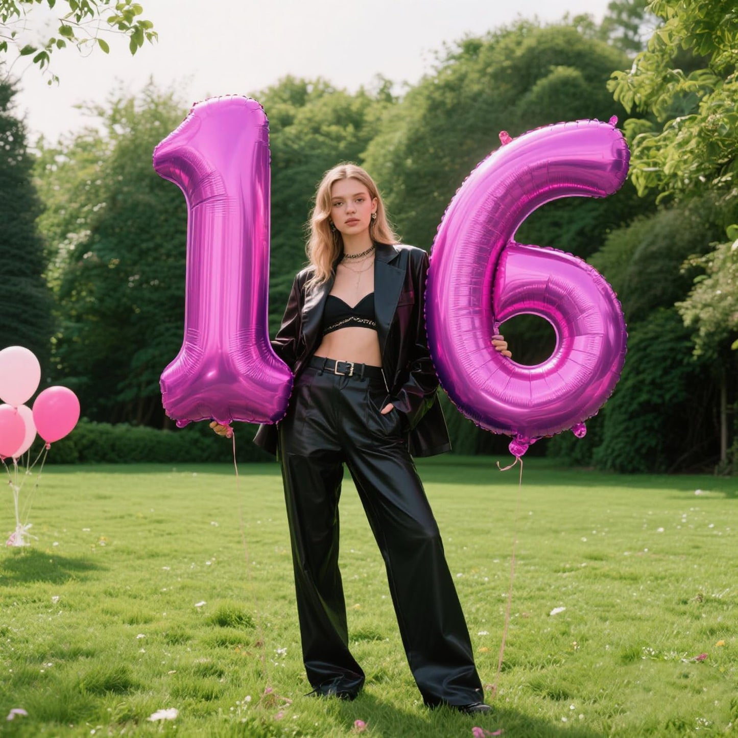 Kelfuoya 40 Inch Rose Purple Number 6 Balloon – Jumbo Mylar Foil for Birthdays & Anniversaries