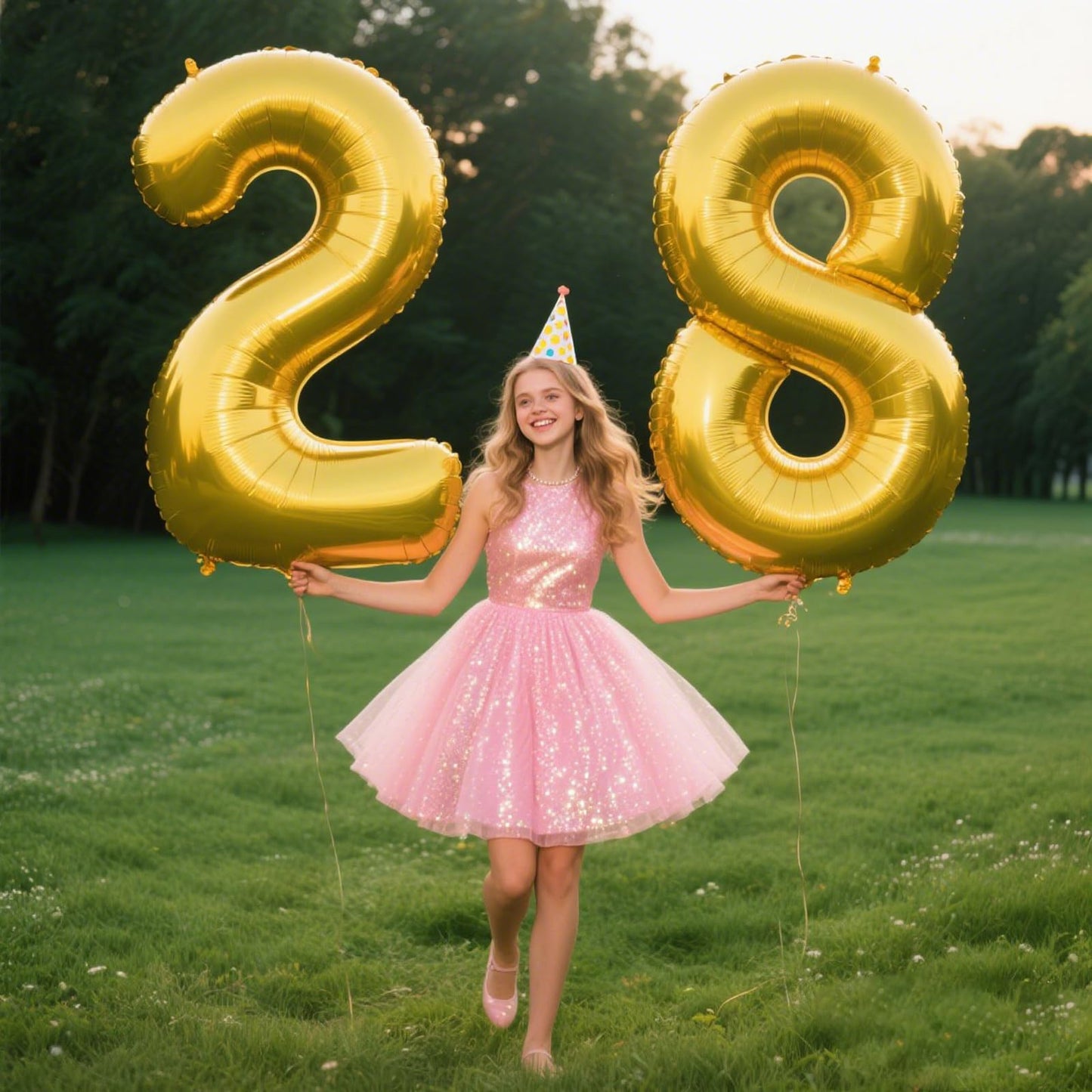 Kelfuoya 40-Inch Giant Gold Foil Number 8 Balloon – 8th, 18th, 28th Birthday & Anniversary Decor
